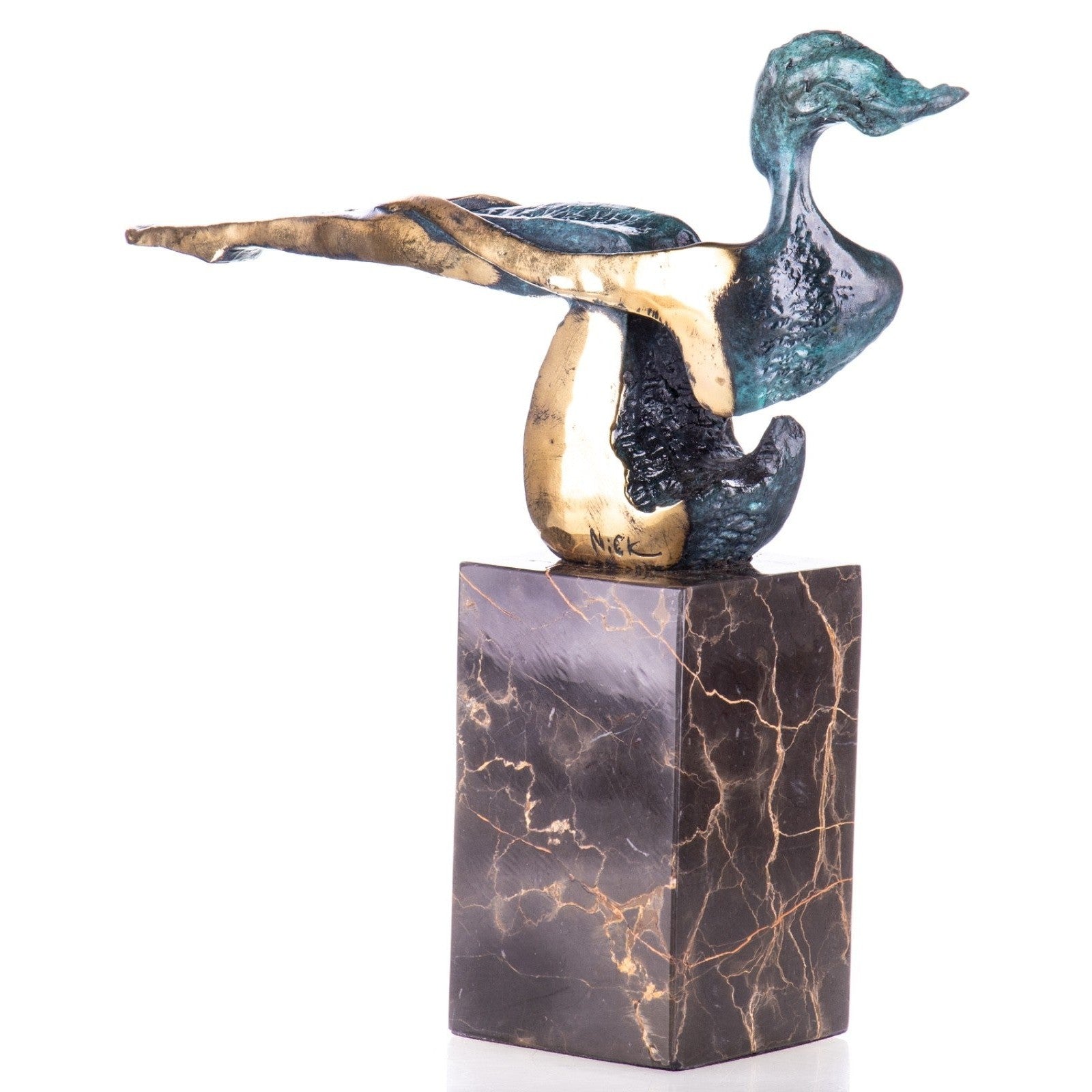 Abstract Bronze Diver Sculpture | Figurines & Statues | Home Decor