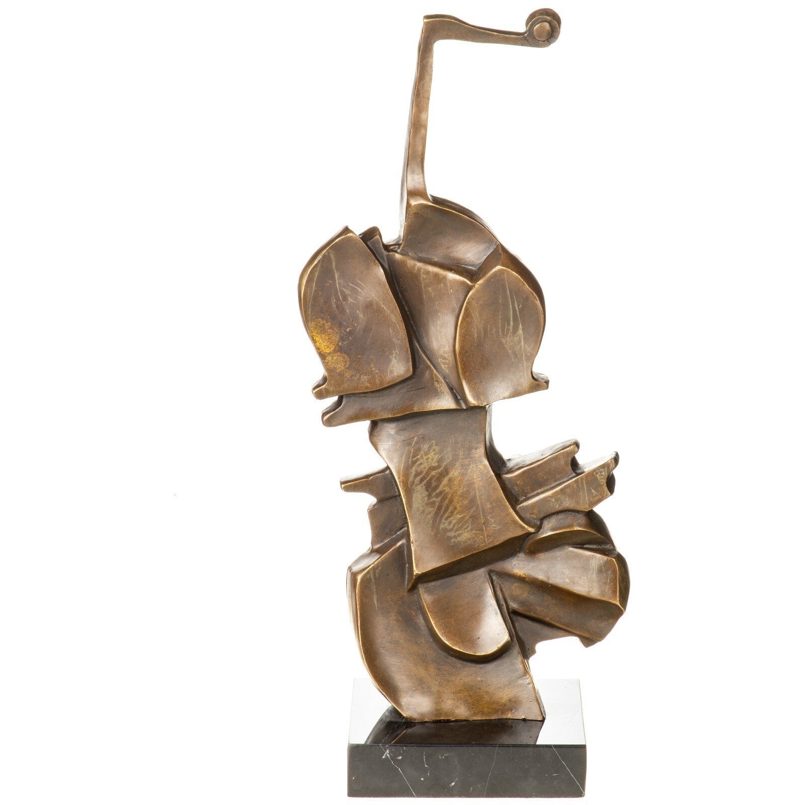 Abstract Bronze Violin Sculpture in Dalí Style – Surrealist Art