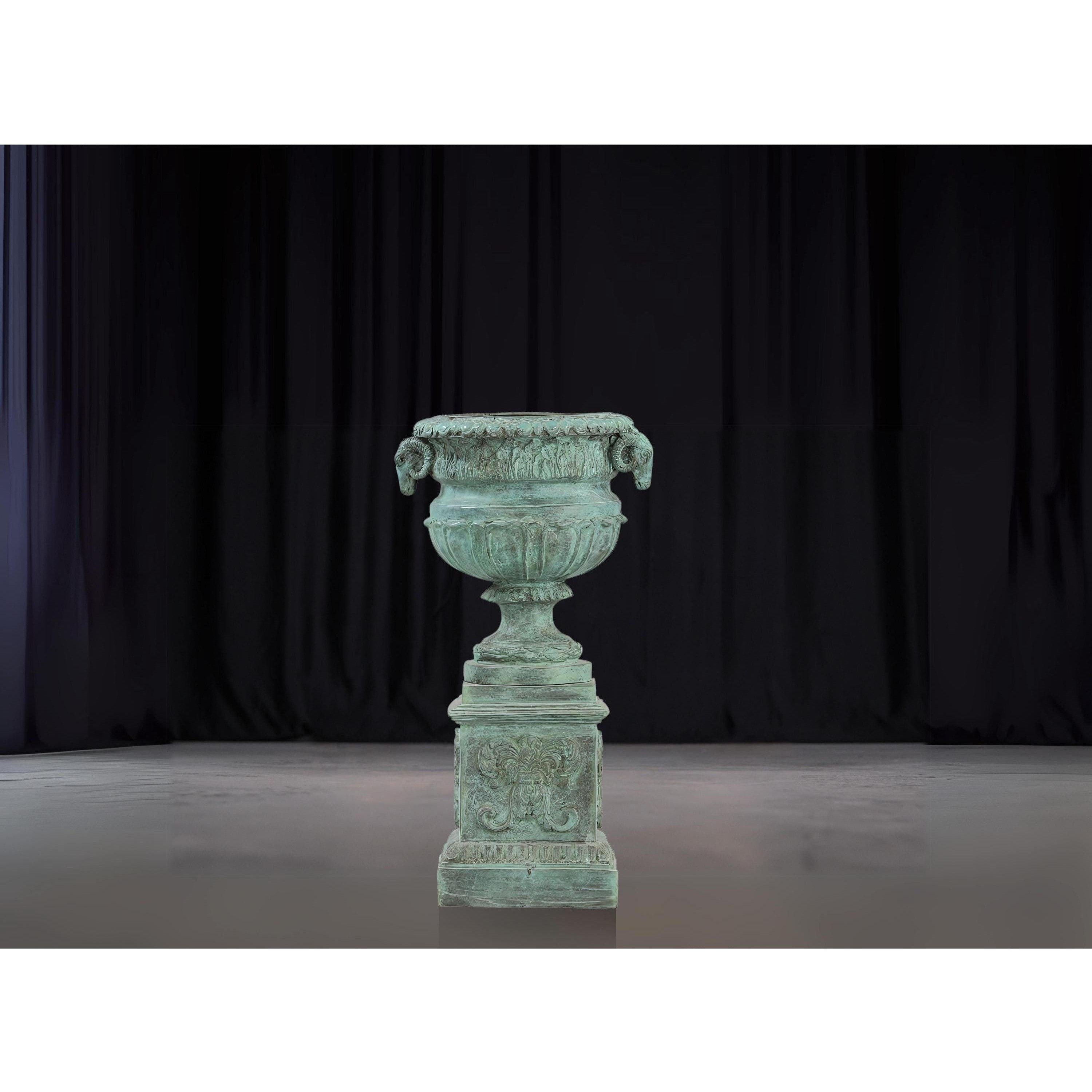 Classical Garden Urn Planter | Handcrafted Bronze Decor