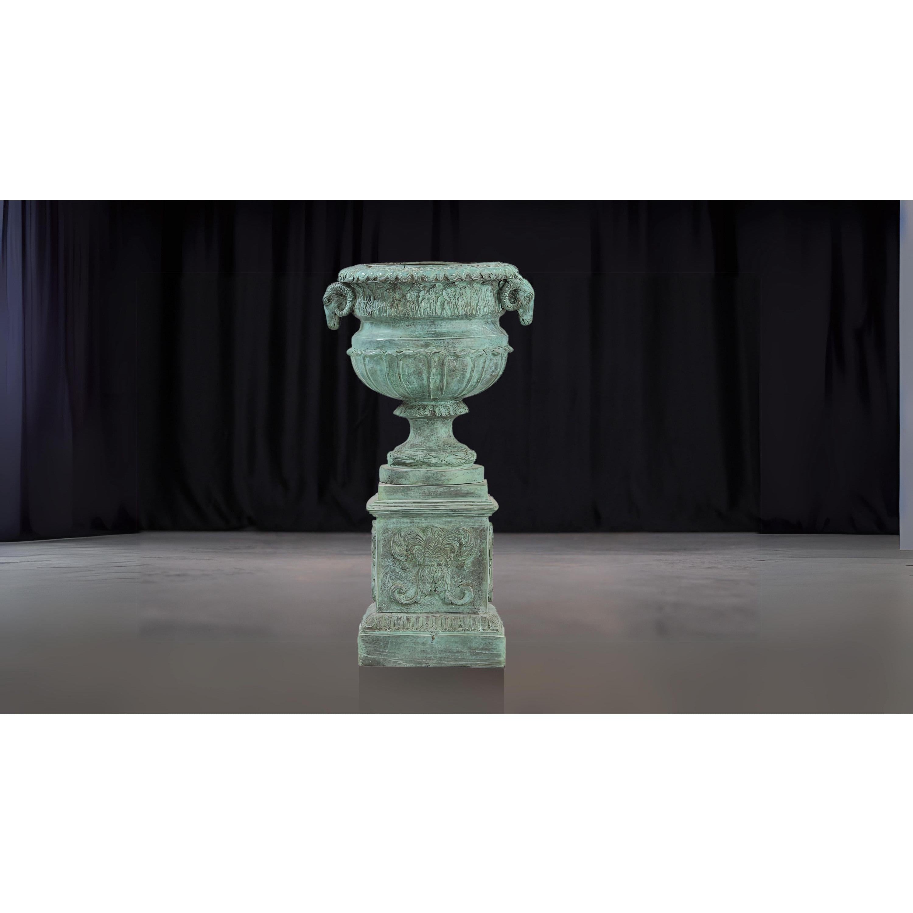 Classical Garden Urn Planter | Handcrafted Bronze Decor