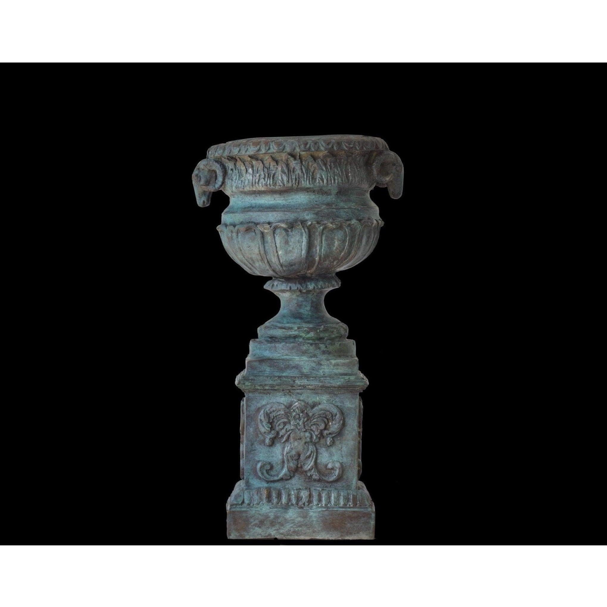 Classical Garden Urn Planter | Handcrafted Bronze Decor