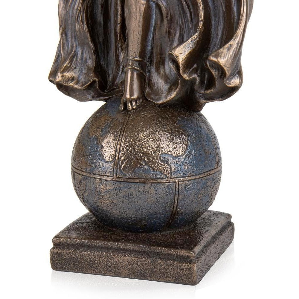 Angel of Peace on Globe | Mythology & Deity Sculptures | Home Decor