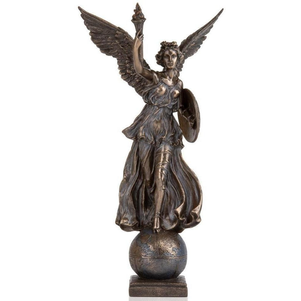 Angel of Peace on Globe | Mythology & Deity Sculptures | Home Decor