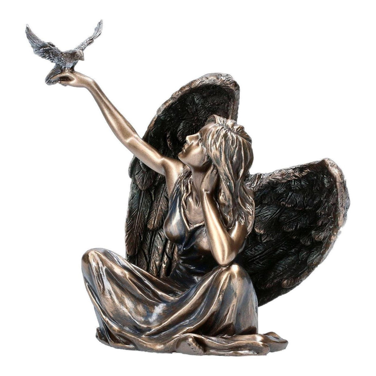 Angel with Dove | Mythology & Deity Sculptures | Home Decor