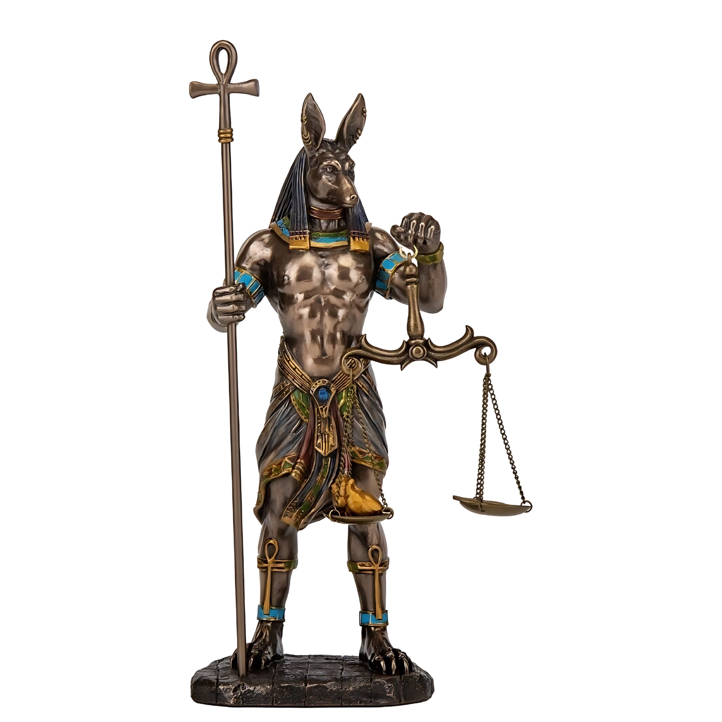 Anubis Scales of Justice | Handcrafted Bronze Decor