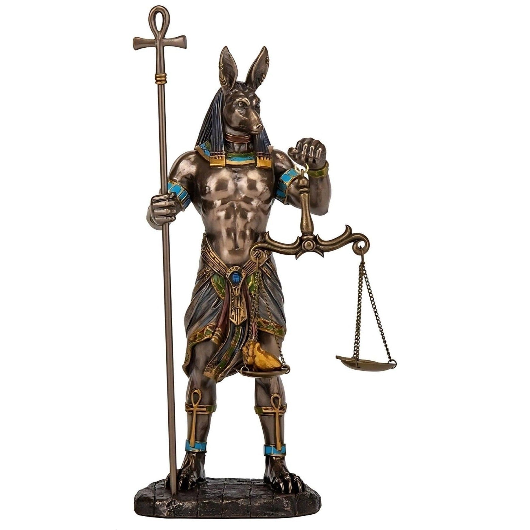 Anubis Scales of Justice | Handcrafted Bronze Decor