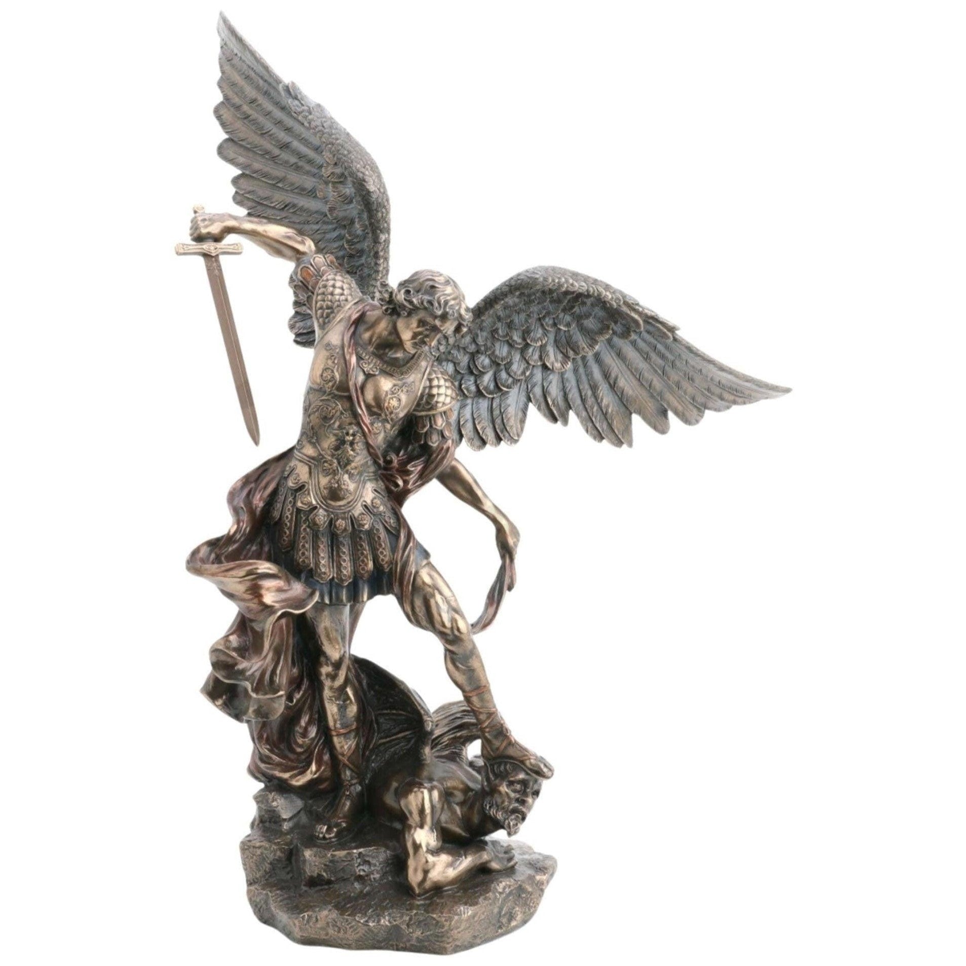 Archangel St. Saint Michael defeats the Devil | Curios & Collectibles