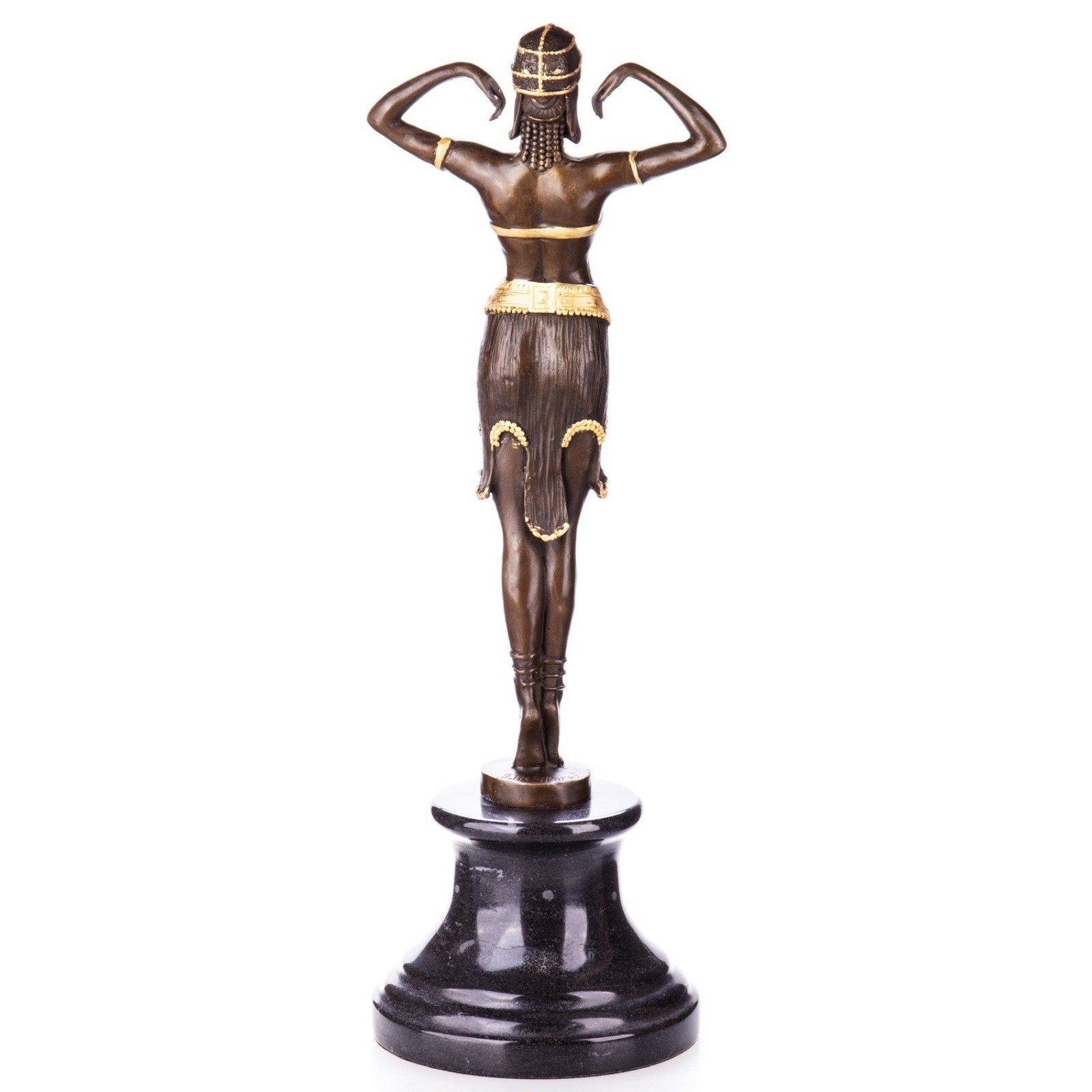 Art Deco Tribal Dancer | Handcrafted Bronze Decor | Gift Idea
