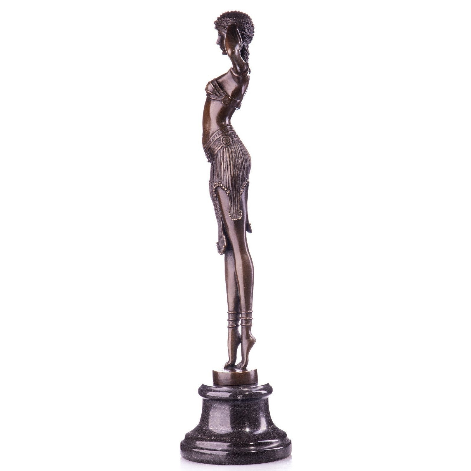 Art Deco Veil Dancer | Handcrafted Bronze Decor | Gift Idea