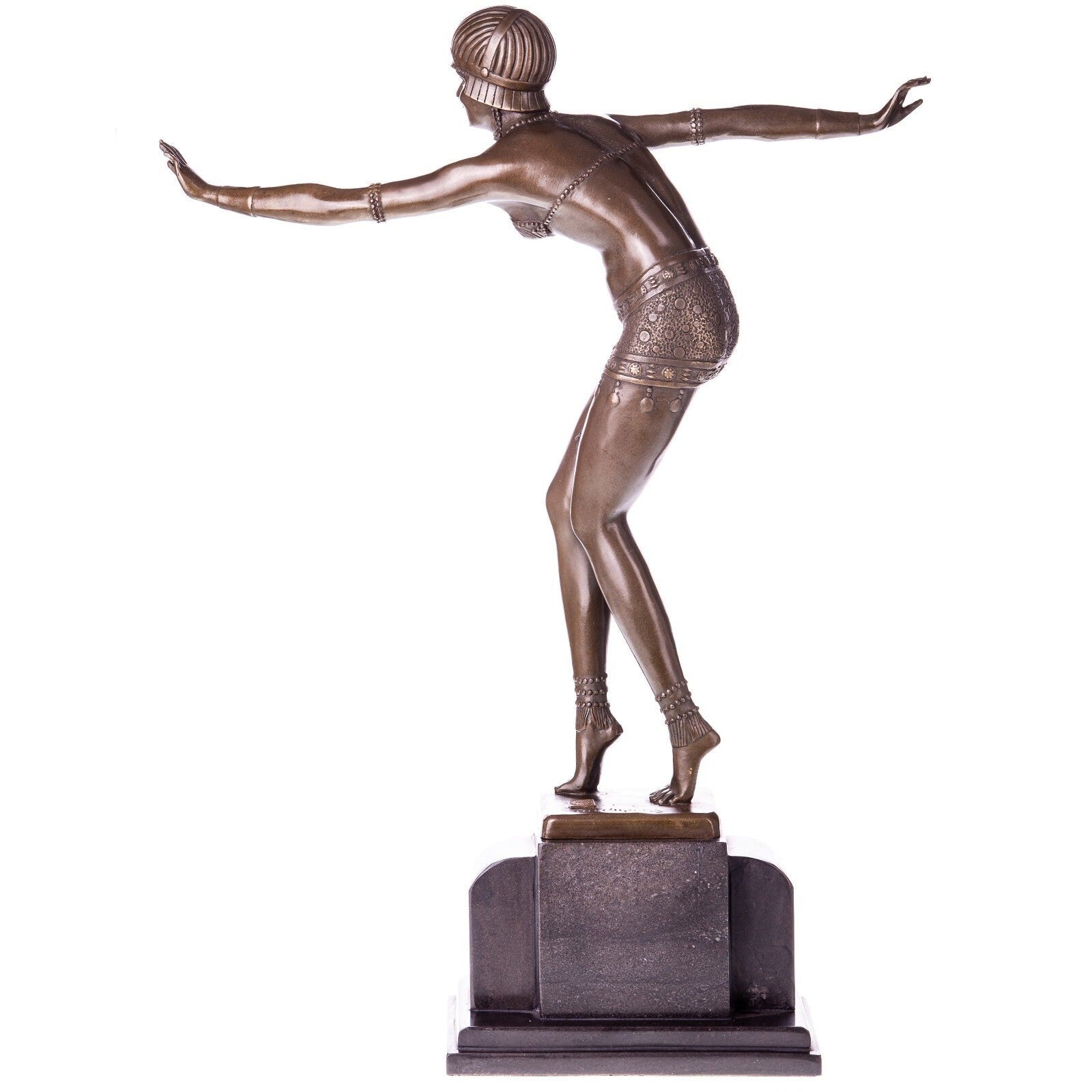 Egyptian Art Deco Dancer | Handcrafted Bronze Decor