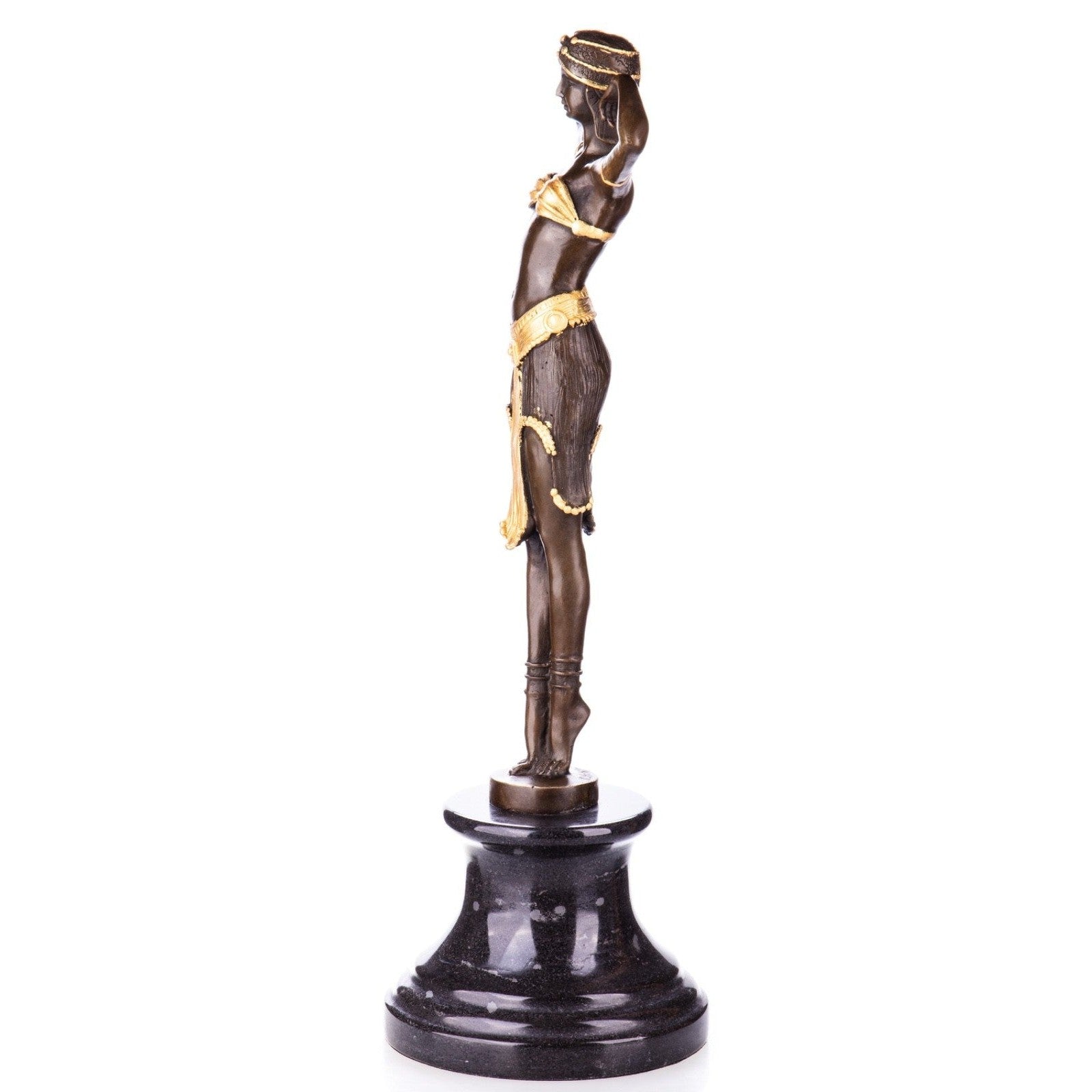 Art Deco Tribal Dancer | Handcrafted Bronze Decor | Gift Idea