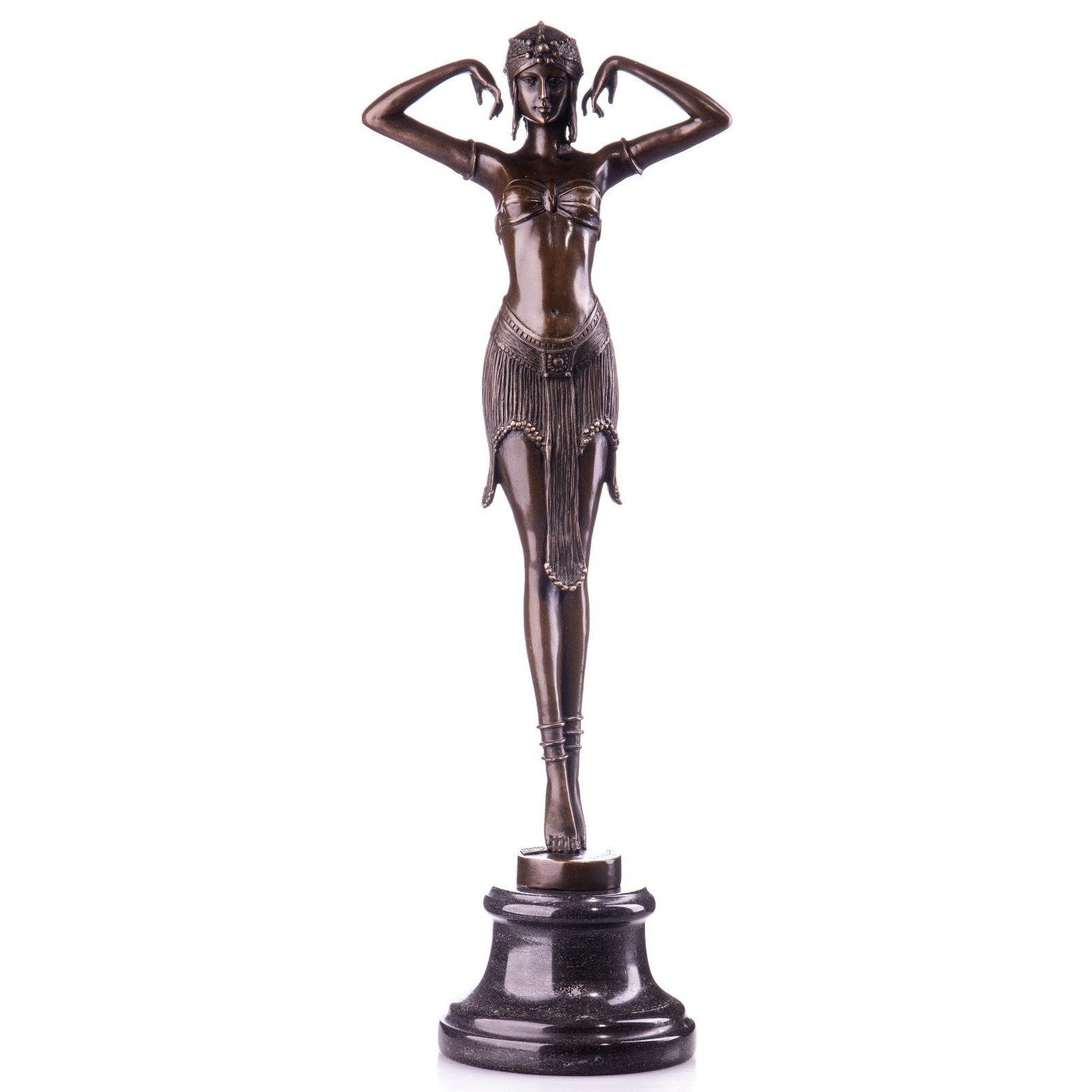 Art Deco Veil Dancer | Handcrafted Bronze Decor | Gift Idea