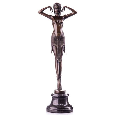 Art Deco Veil Dancer | Handcrafted Bronze Decor | Gift Idea