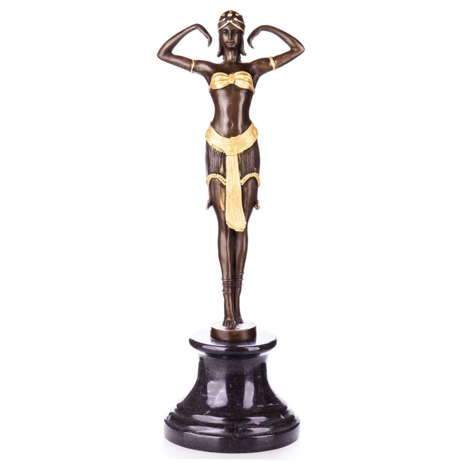 Art Deco Tribal Dancer | Handcrafted Bronze Decor | Gift Idea