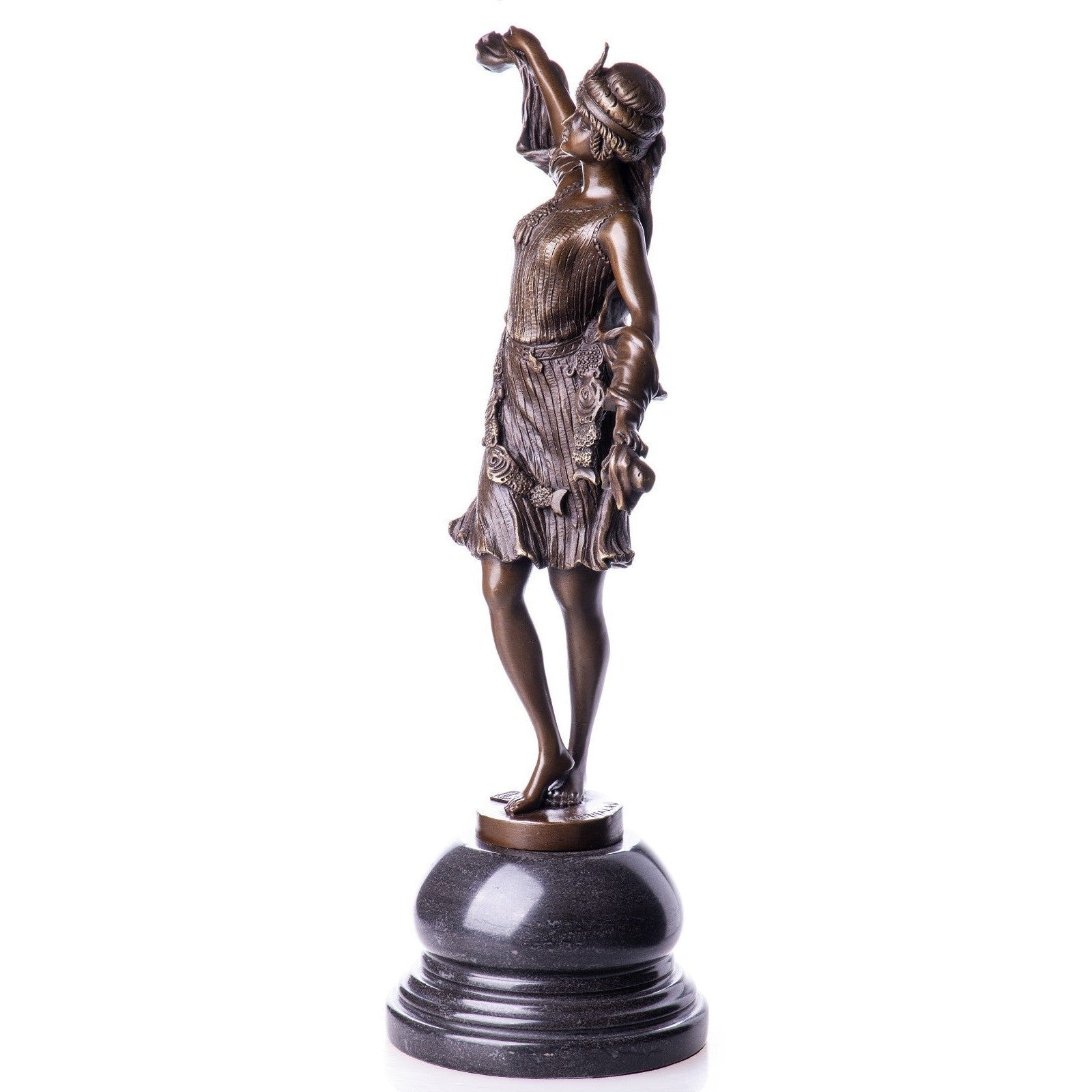 Art Deco Veiled Dancer | Handcrafted Bronze Decor | Gift Idea