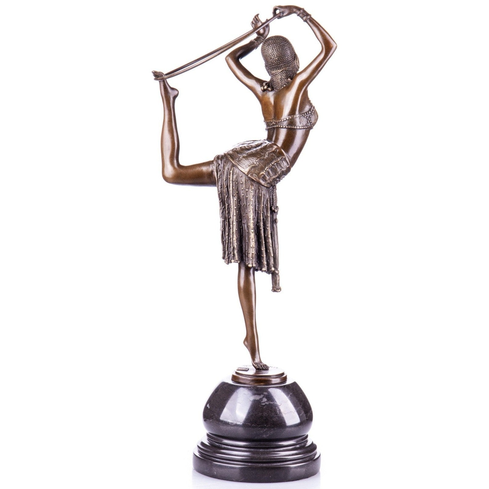 Art Deco Sword Dancer | Handcrafted Bronze Decor | Gift Idea