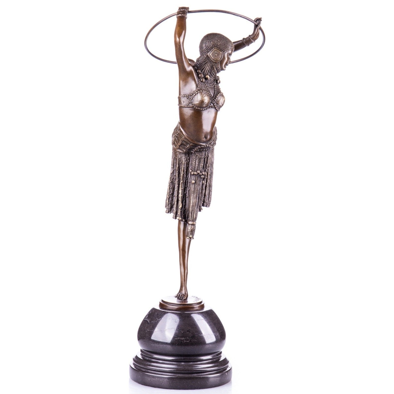 Art Deco Sword Dancer | Handcrafted Bronze Decor | Gift Idea
