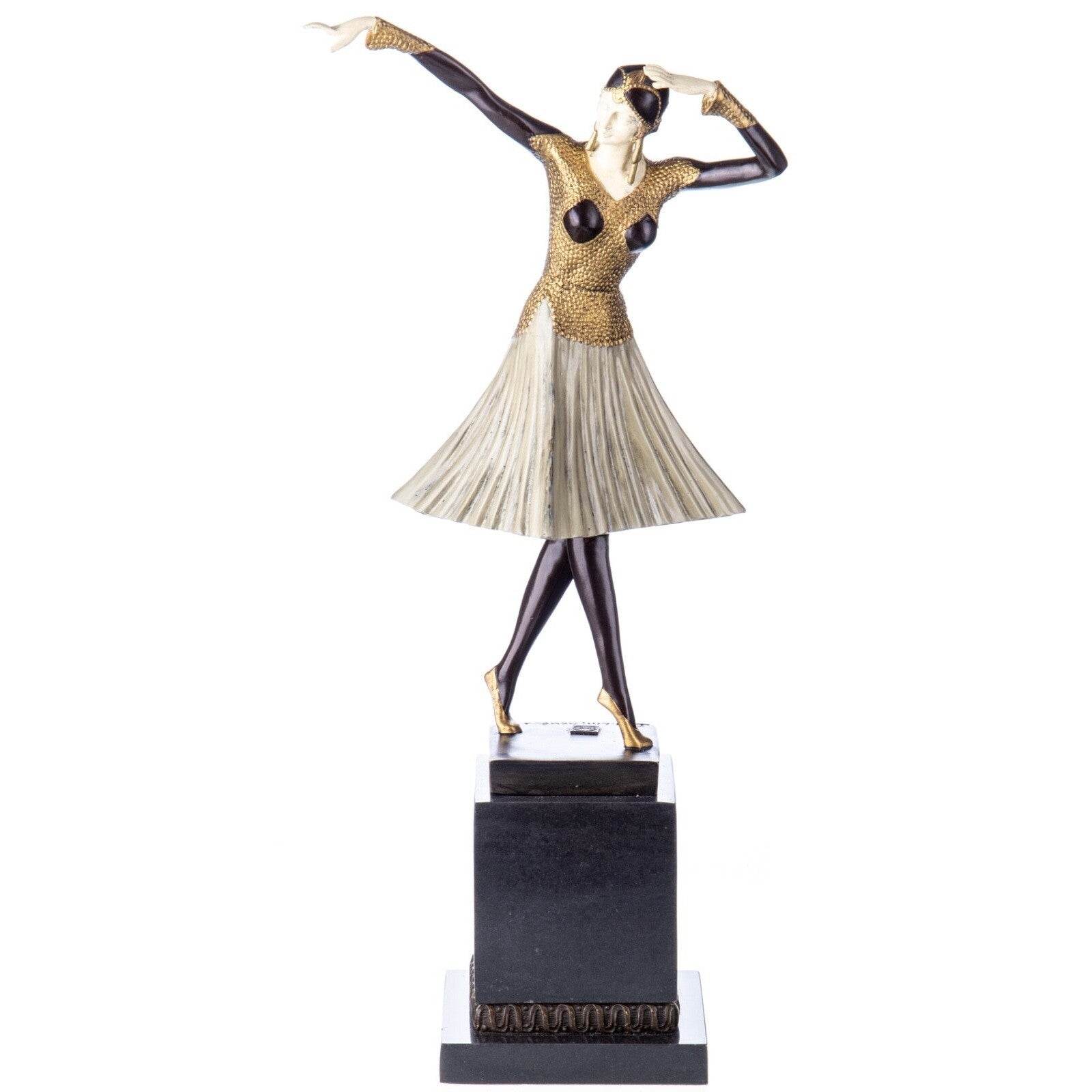 Art Deco Graceful Dancer | Handcrafted Bronze Decor | Gift Idea