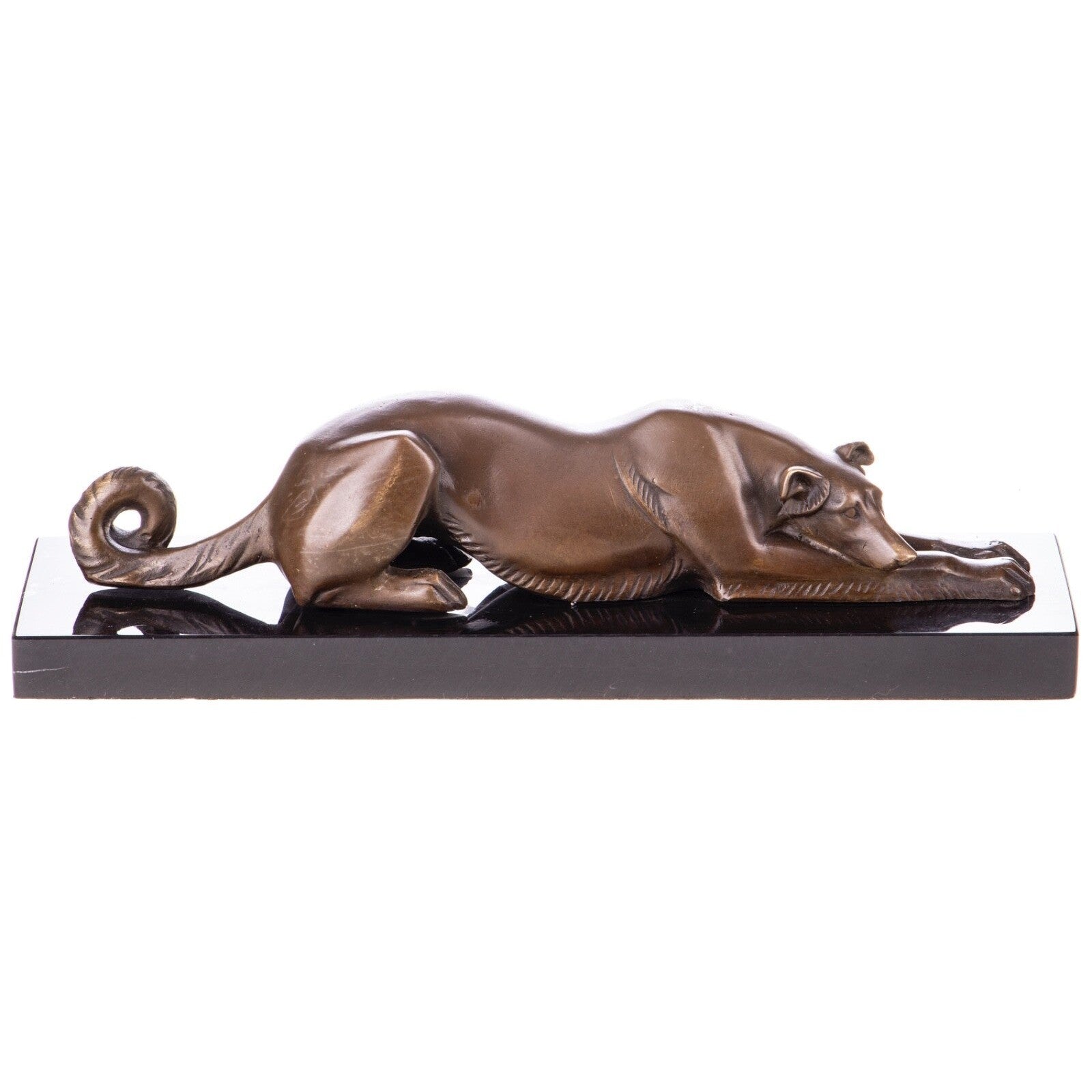 Crouching Panther Sculpture | Handcrafted Bronze Decor