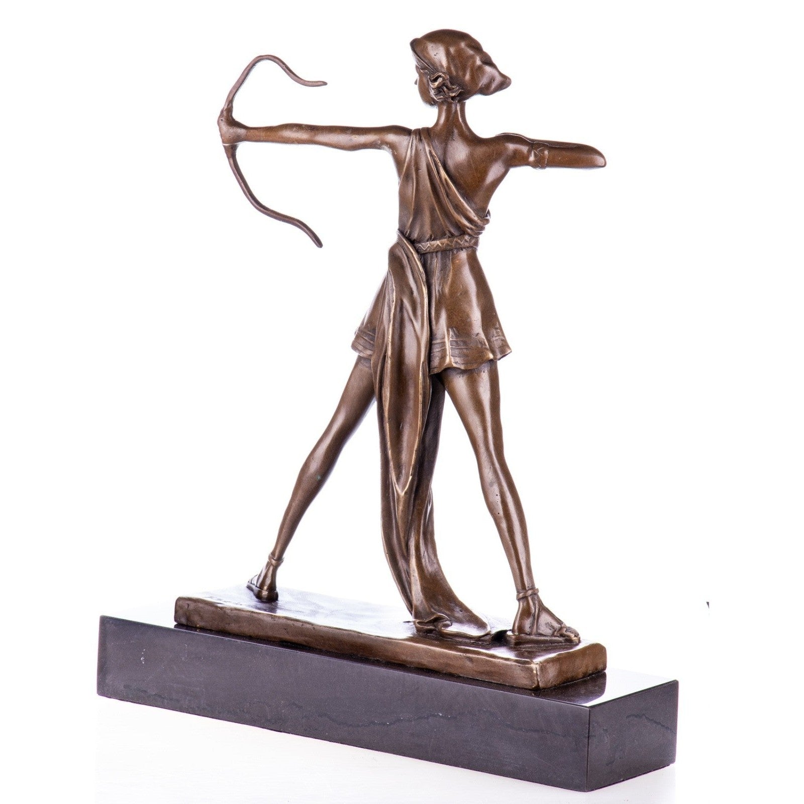 Artemis Archer Figure | Handcrafted Bronze Decor | Gift Idea