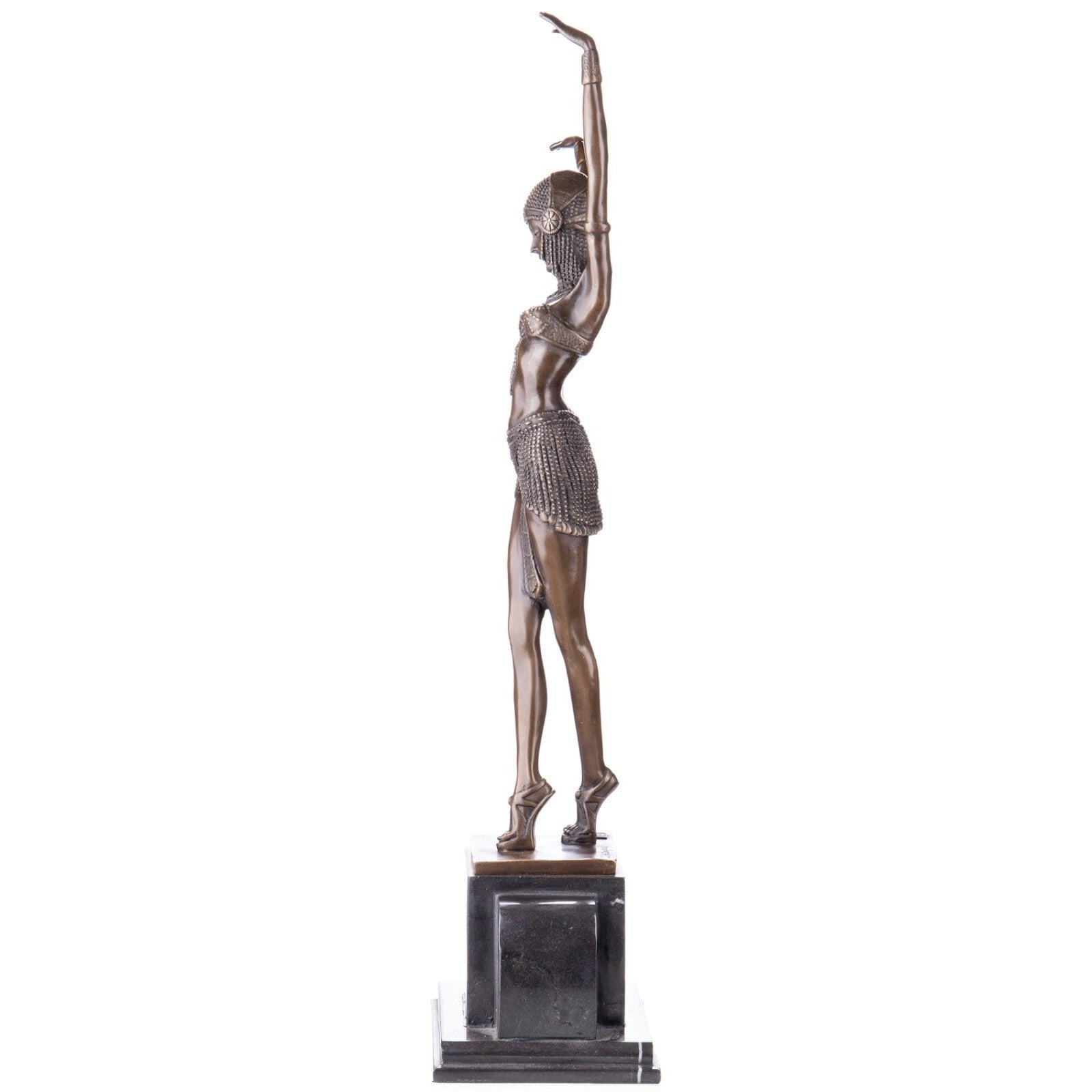 Art Deco Egyptian Dancer | Handcrafted Bronze Decor