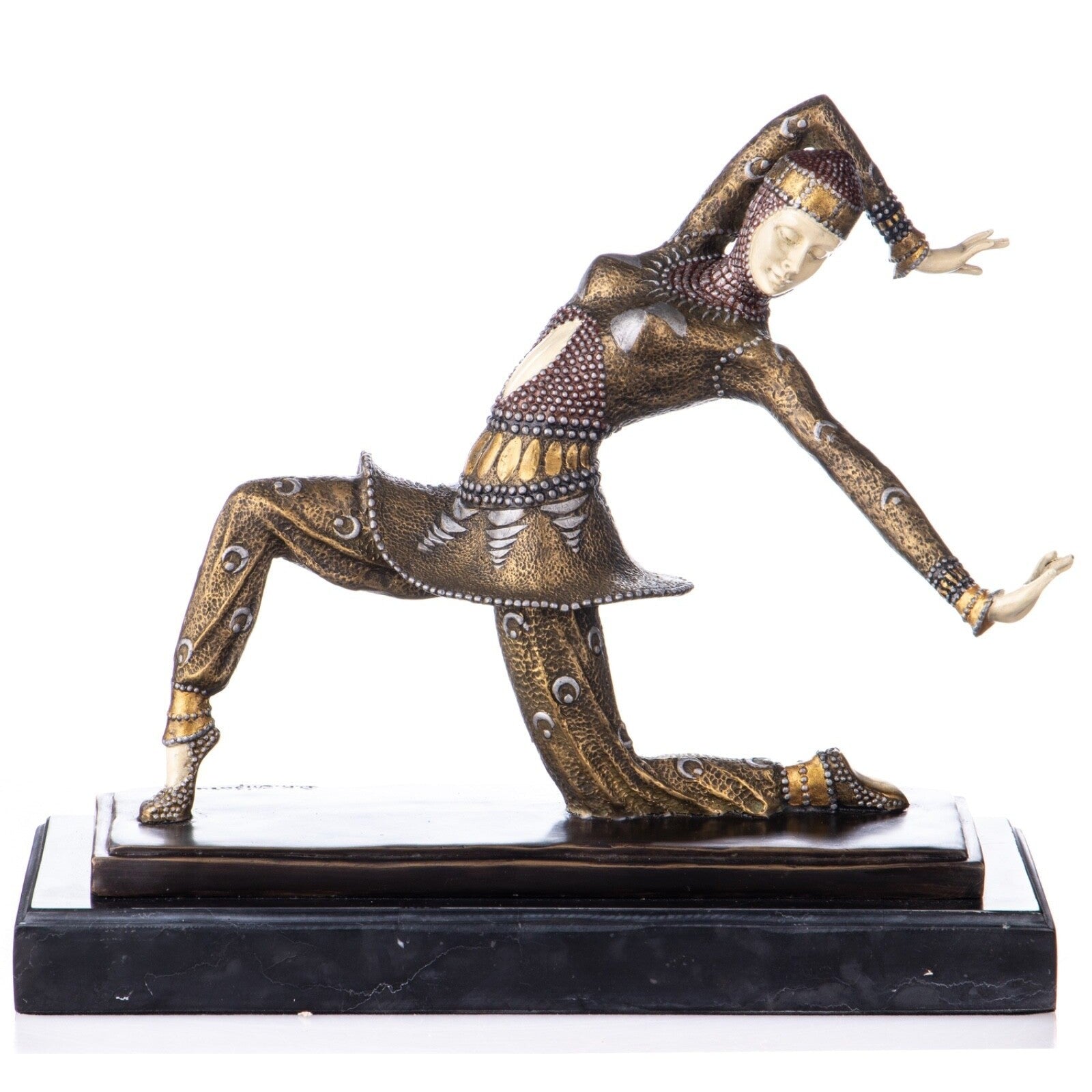Art Deco Contortion Dancer | Handcrafted Bronze Decor | Gift Idea