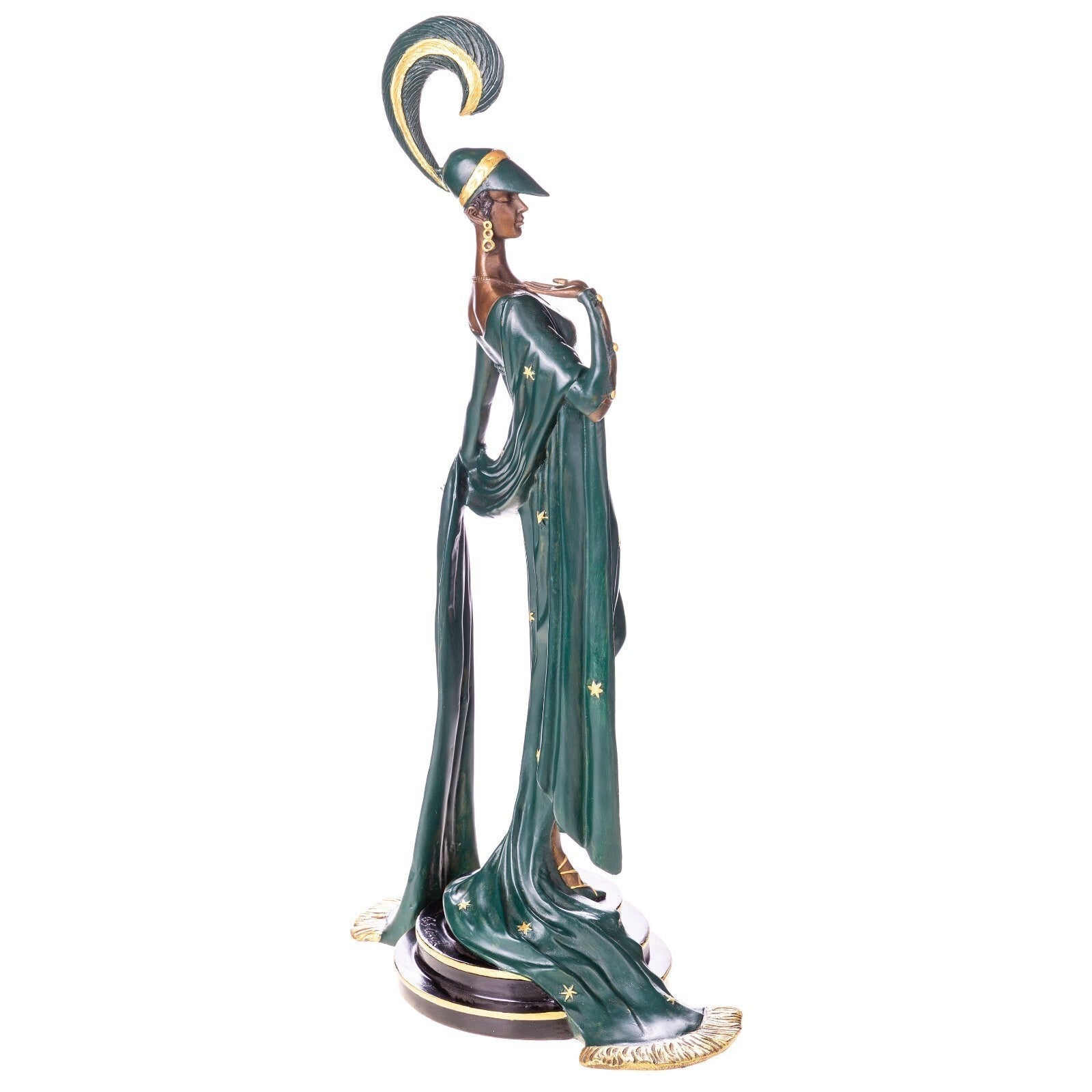 Art Deco Dancer Figure | Handcrafted Bronze Decor