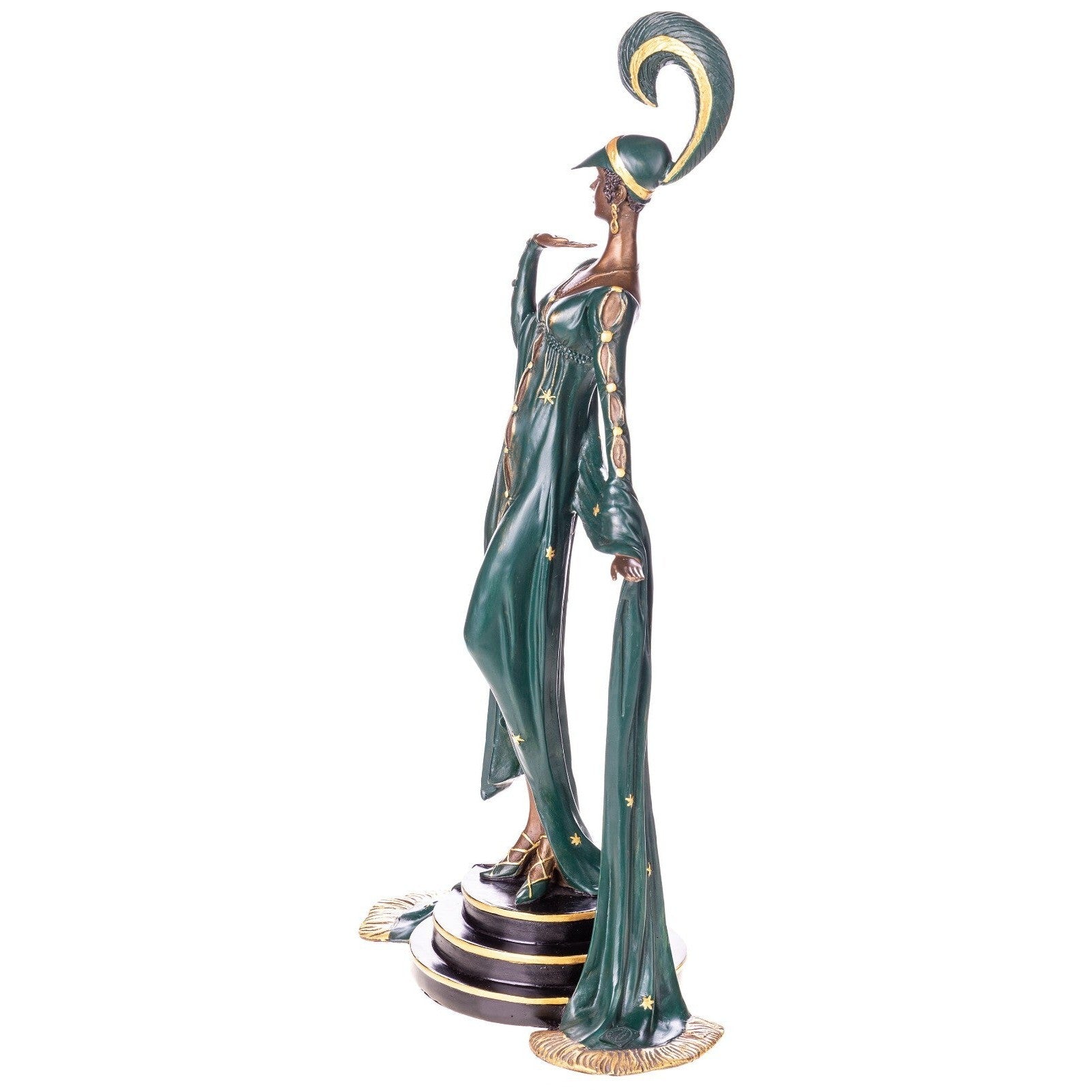 Art Deco Dancer Figure | Handcrafted Bronze Decor