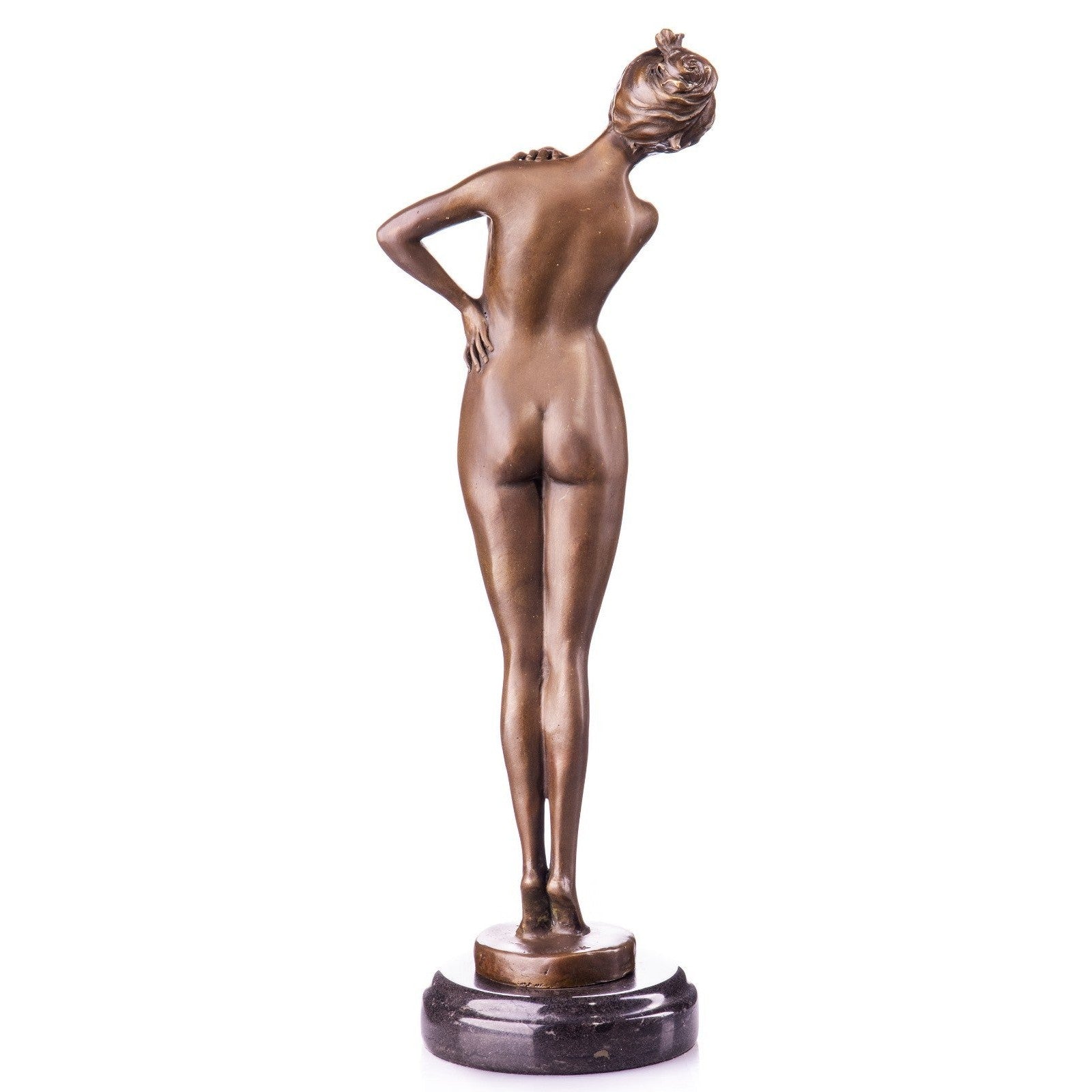 Art Nouveau Nude Woman Statue | Handcrafted Bronze Decor