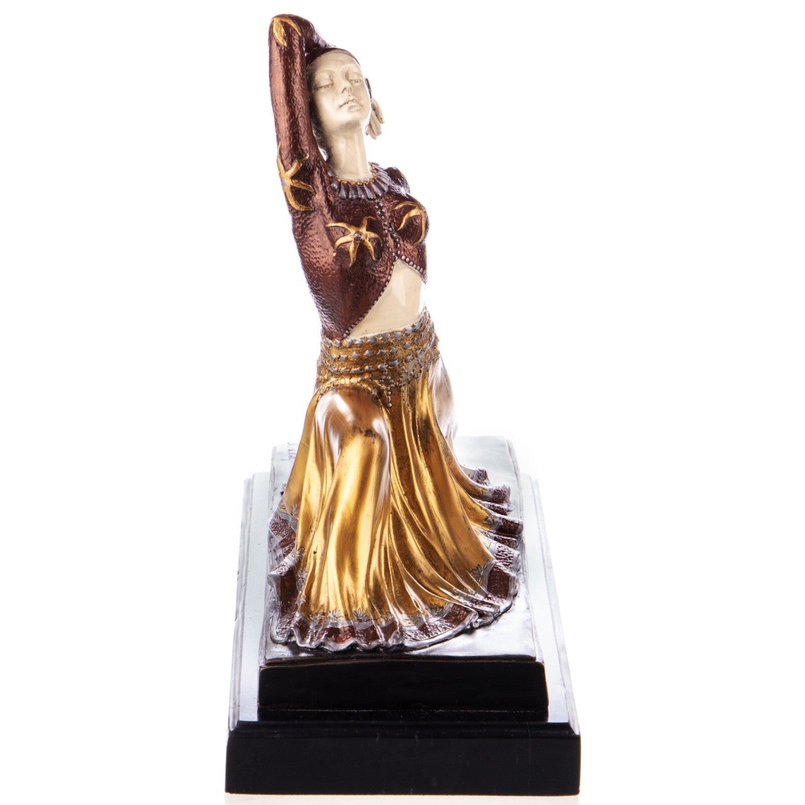 Art Deco Dancing Lady Sculpture | Handcrafted Bronze Decor