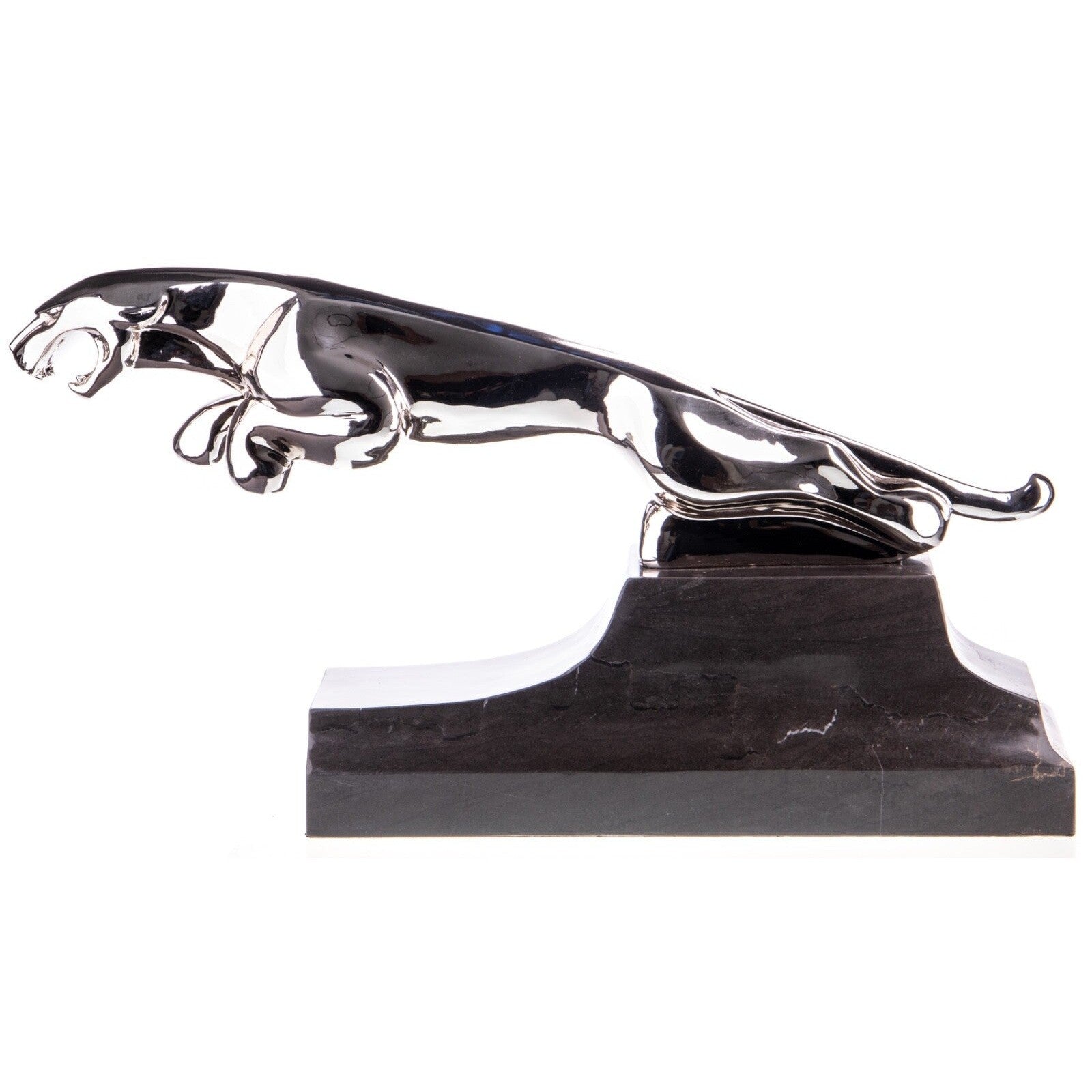 Leaping Panther Sculpture | Handcrafted Bronze Decor