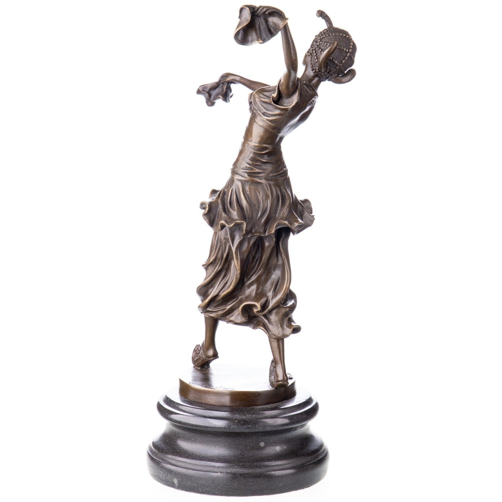 Ancient Dancer Figurine | Handcrafted Bronze Decor
