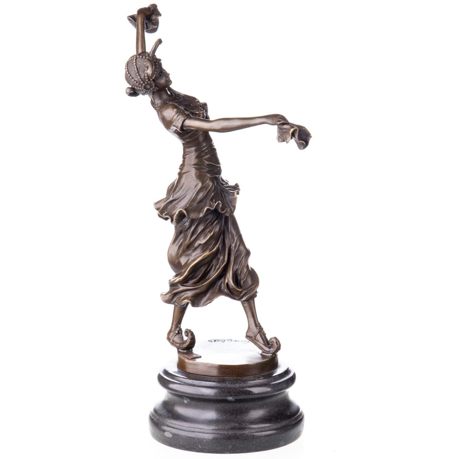 Ancient Dancer Figurine | Handcrafted Bronze Decor