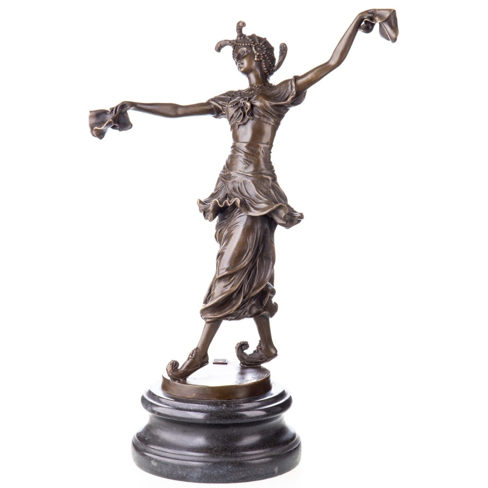 Ancient Dancer Figurine | Handcrafted Bronze Decor