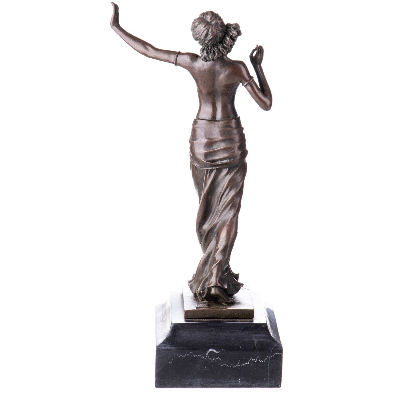 Dancing Nude Woman Statue | Handcrafted Bronze Decor