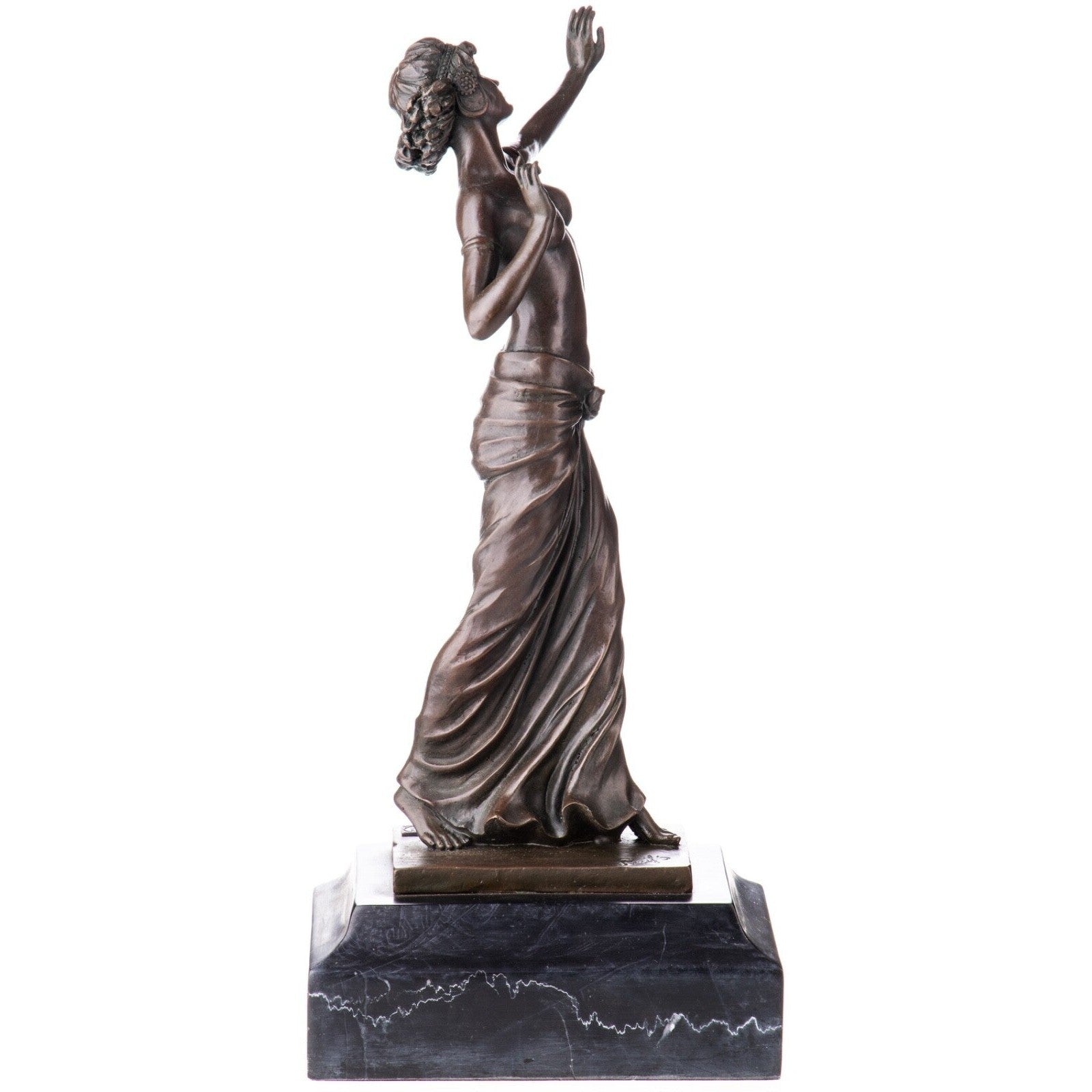 Dancing Nude Woman Statue | Handcrafted Bronze Decor