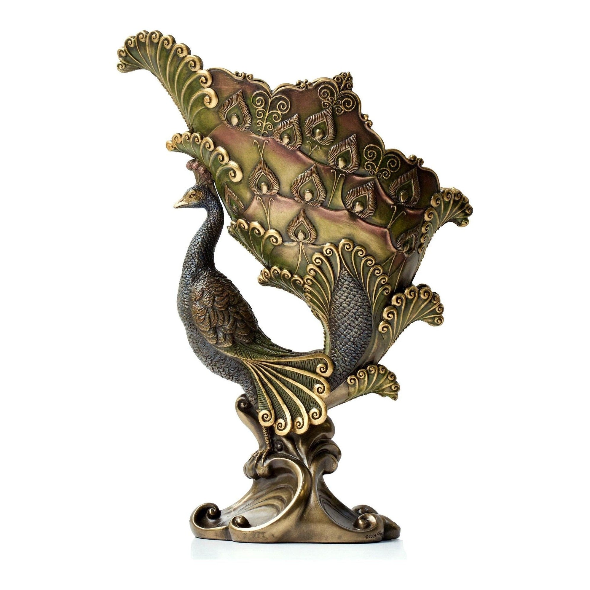 Art nouveau Peacock Centerpiece Bowl | Vases & Bowls | Home Decor