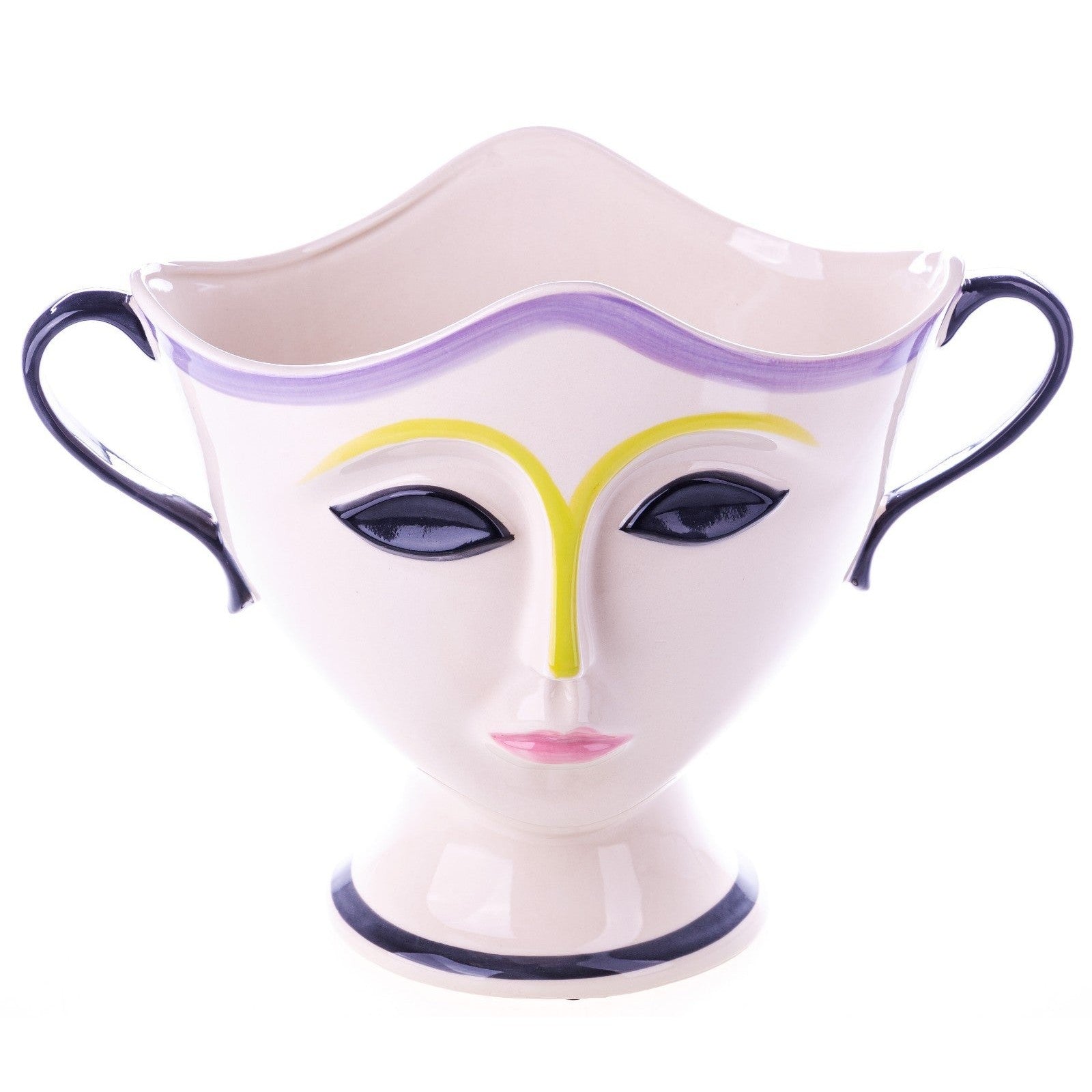 Abstract Face Vase | Handcrafted Porcelain Decor