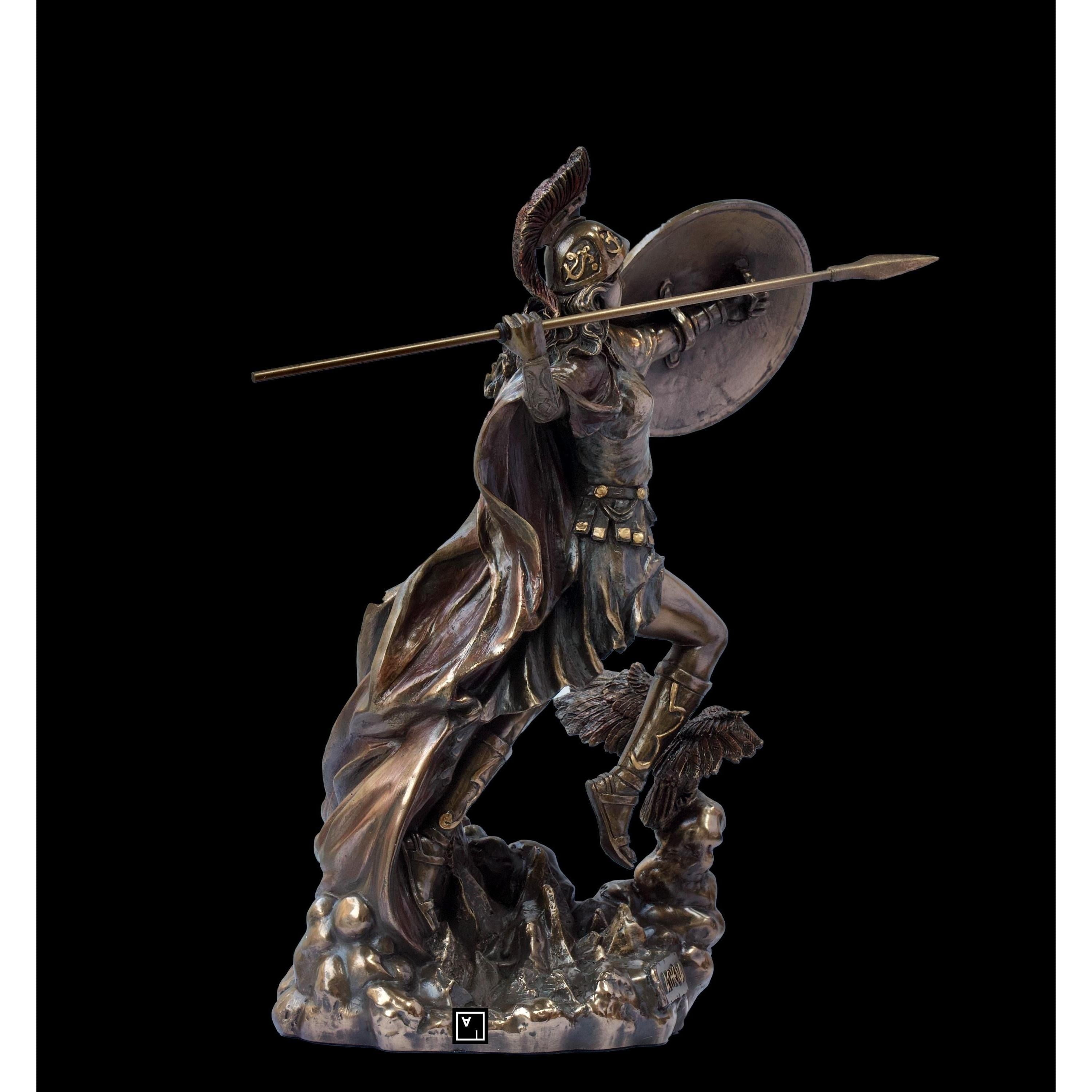 Athena Warrior Statue | Handcrafted Bronze Decor