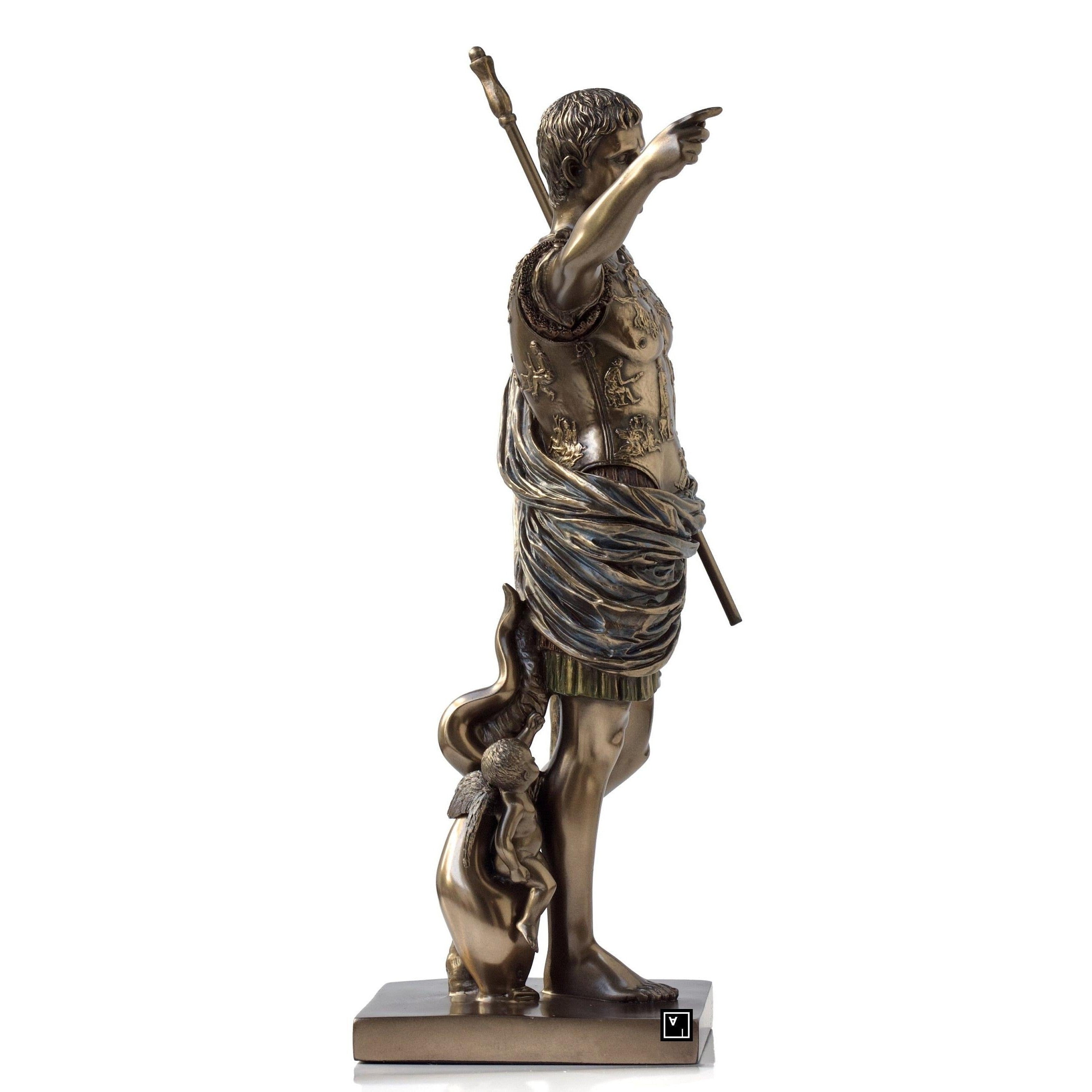 Roman Emperor Statue | Handcrafted Bronze Decor | Unique Home Accent