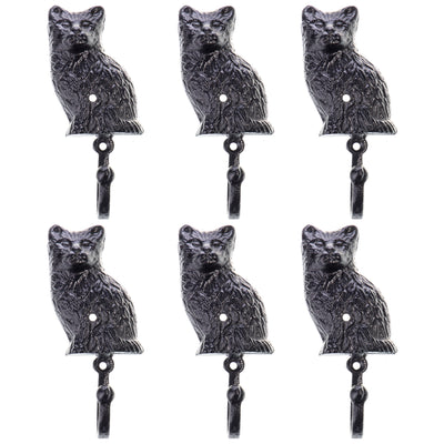 Cat Wall Hook | Handcrafted Cast Iron Decor | Unique Home Accent | Gift Idea