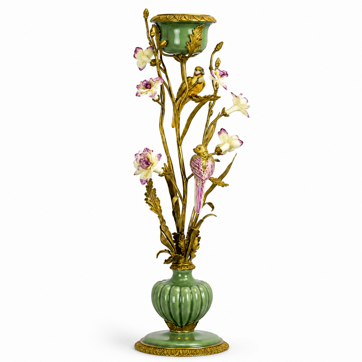Bird Branch Vase | Handcrafted Porcelain Decor | Unique Home Accent