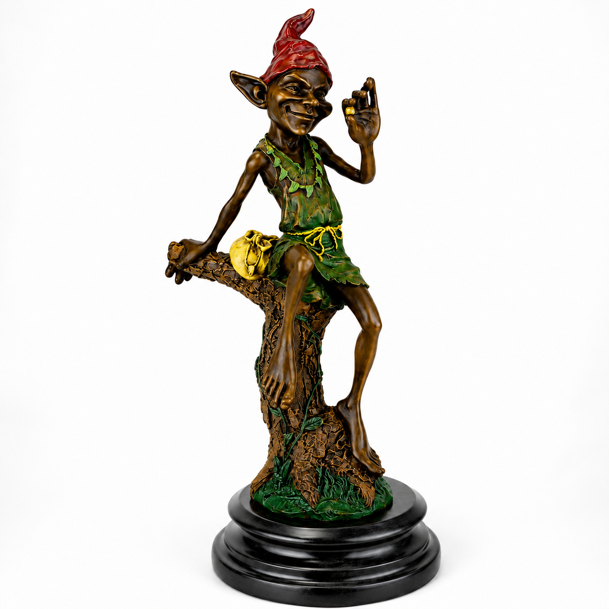 Resting Goblin | Handcrafted Bronze Decor | Unique Home Accent