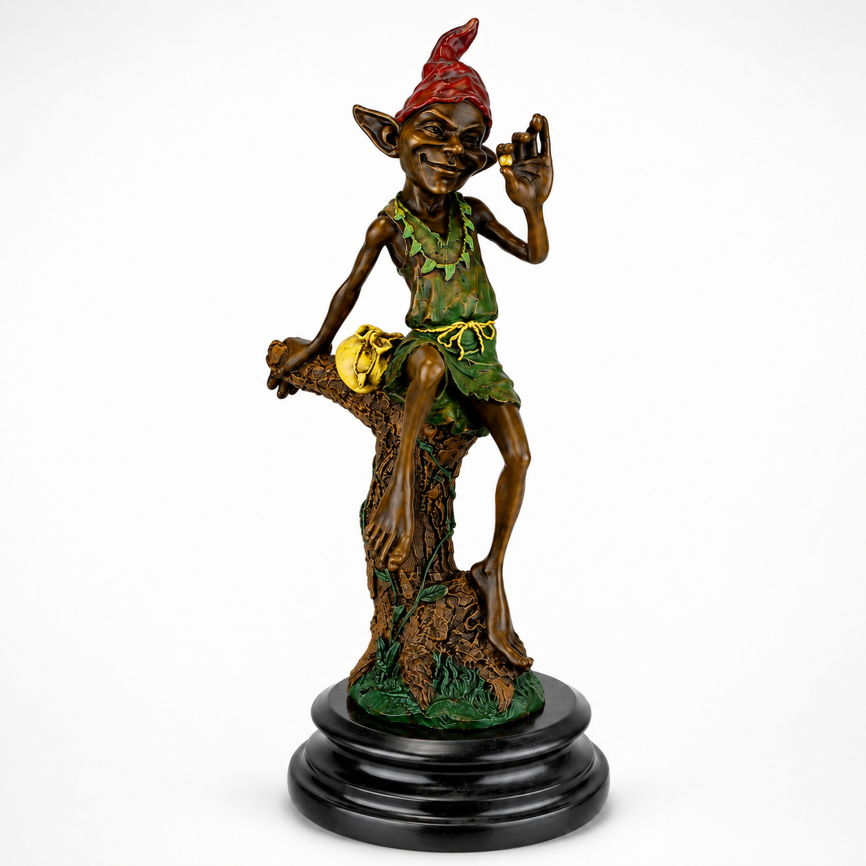 Resting Goblin | Handcrafted Bronze Decor | Unique Home Accent