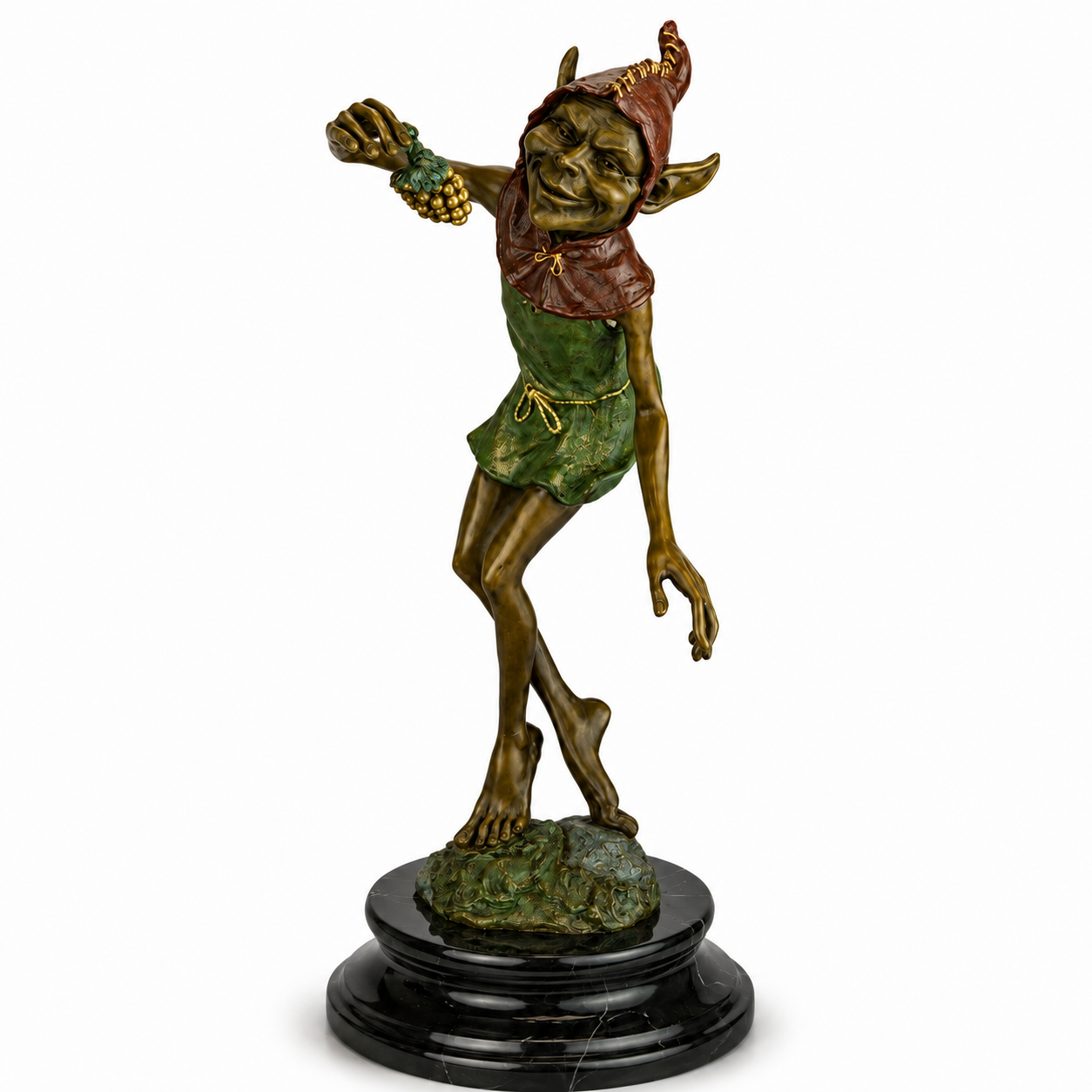 Goblin with Grapes | Mythology & Deity Sculptures | Home Decor