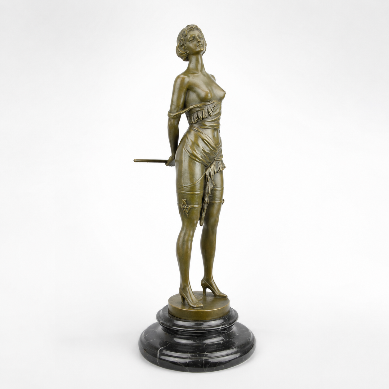 Bound Art Deco Maiden | Handcrafted Bronze Decor | Gift Idea