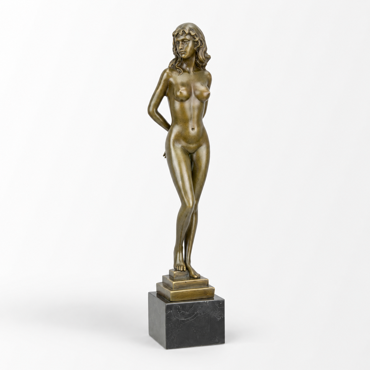 Erotic Bronze Sculpture of a Female Nude | Handcrafted Bronze Decor