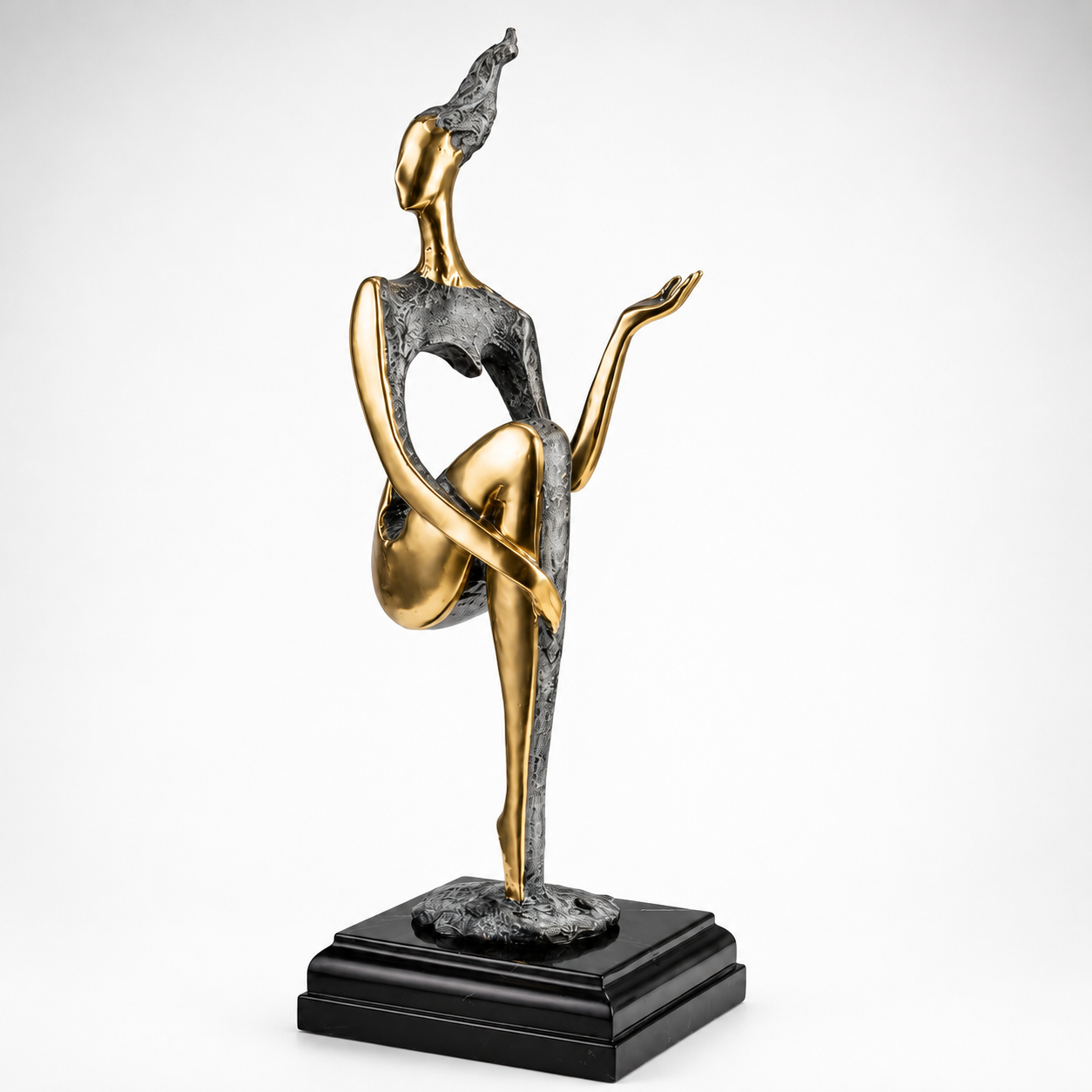 Modernist Bronze Sculpture of a Female Nude | Handcrafted Bronze Decor