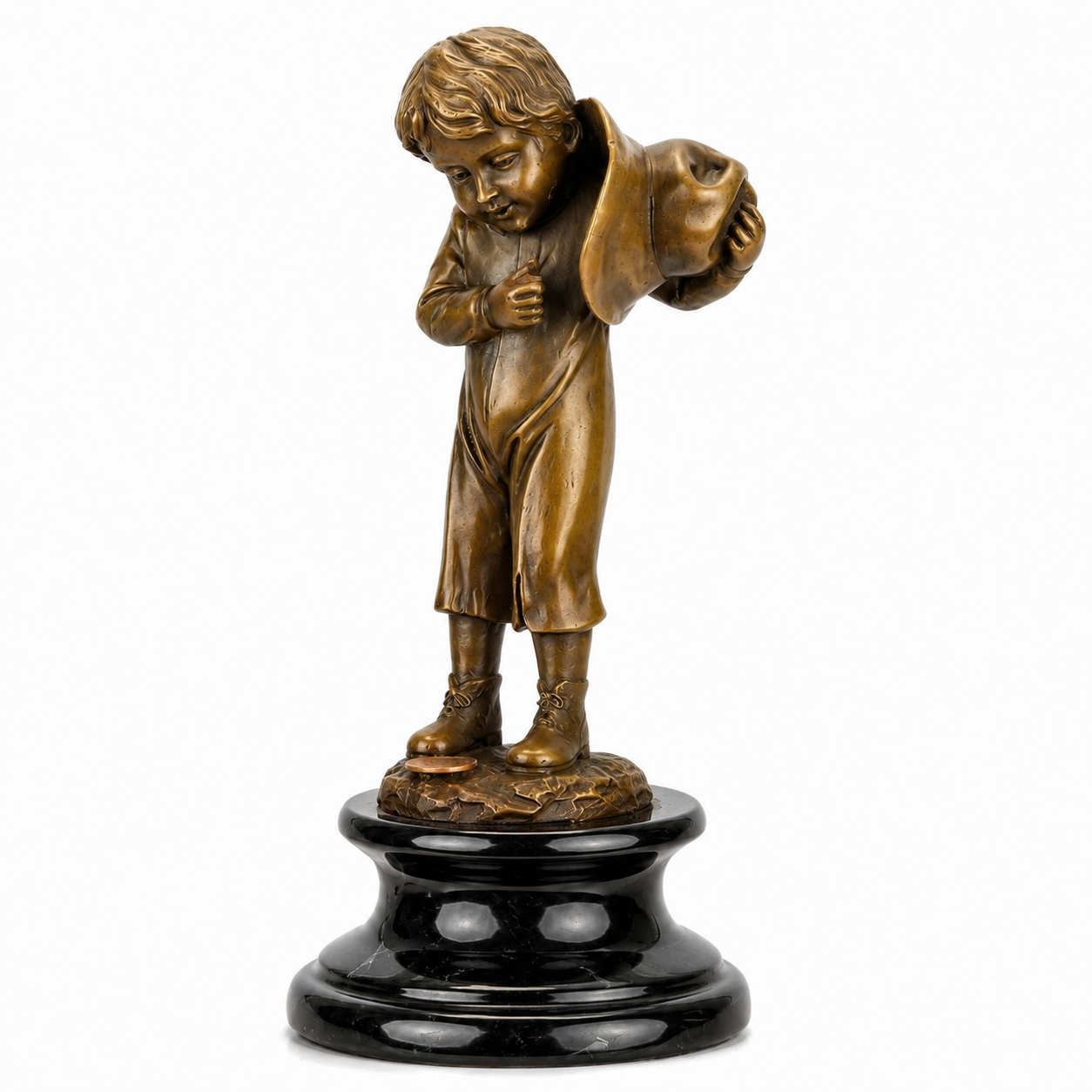 Cherub Angel Figurine | Handcrafted Bronze Decor