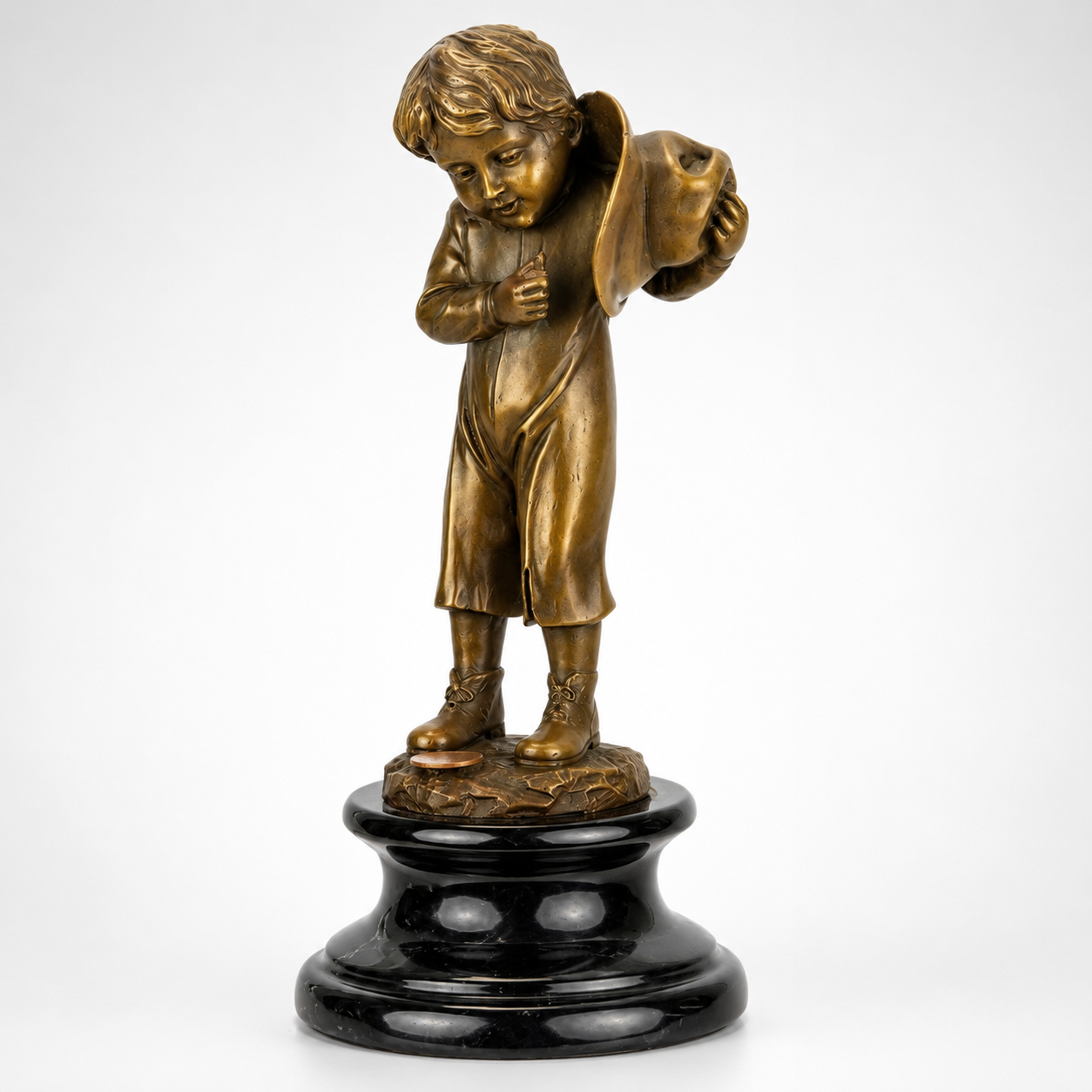 Cherub Angel Figurine | Handcrafted Bronze Decor